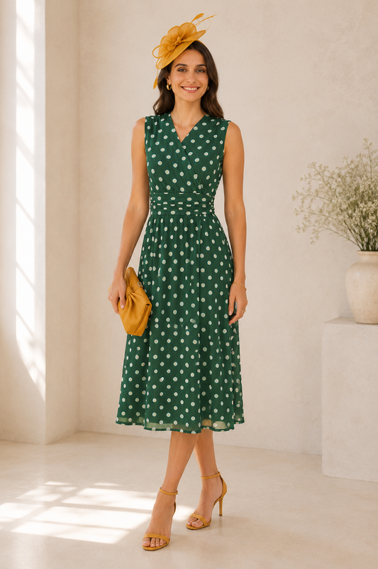 Green Polka Dot Dress