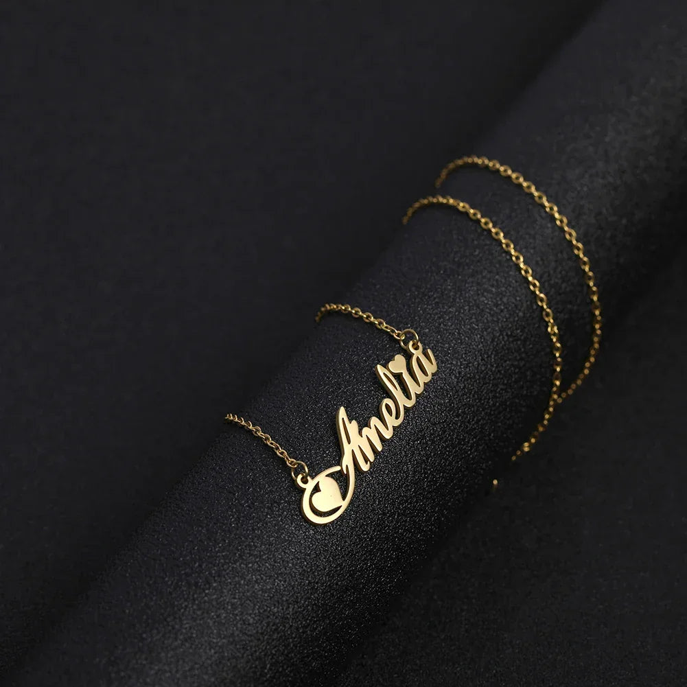 Personalized Stainless Steel Choker Necklace