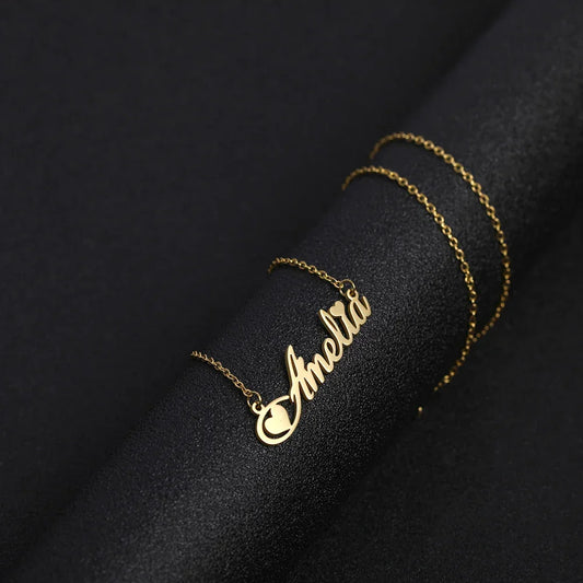 Personalized Stainless Steel Choker Necklace