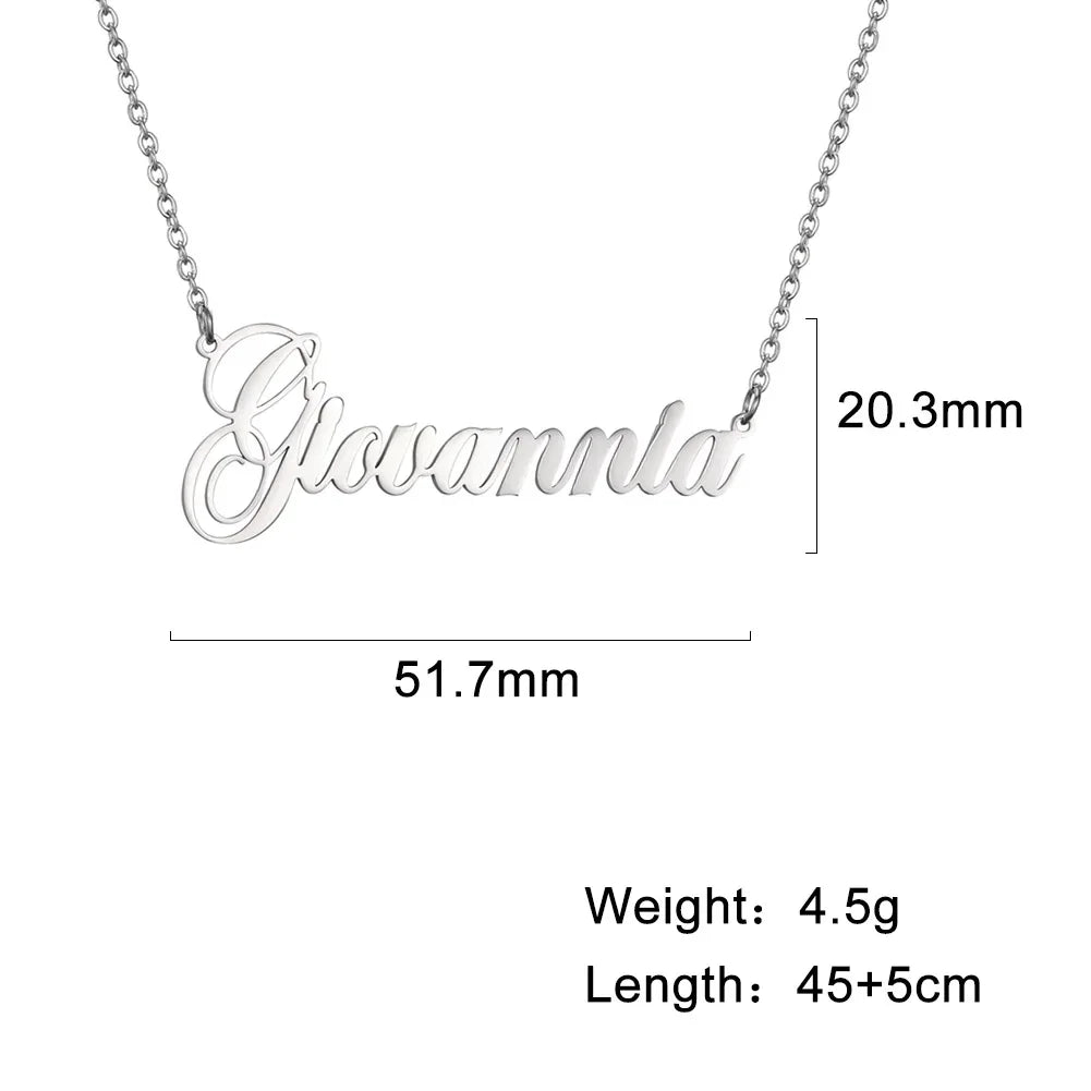 Personalized Stainless Steel Choker Necklace