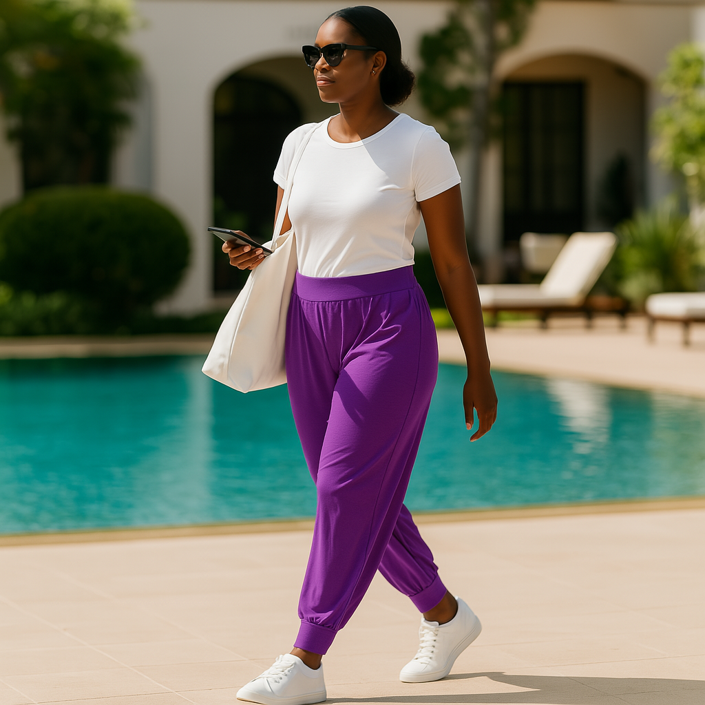 High Waist Soft Stretch Harem Pants - Various Colours
