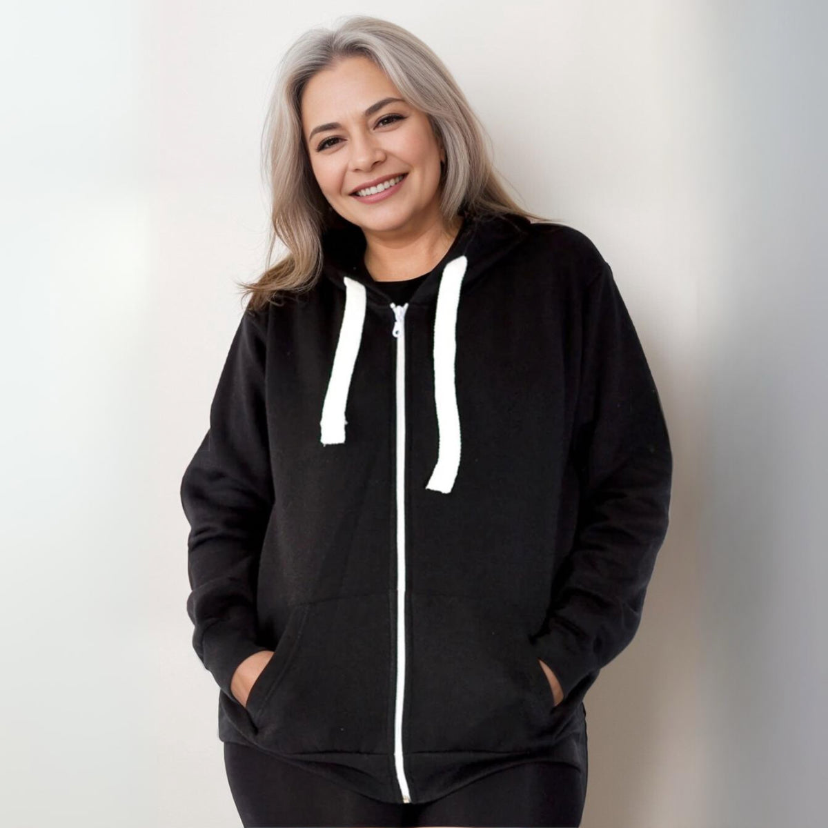 Zip Up Hoodie Jacket - Various Colour Options