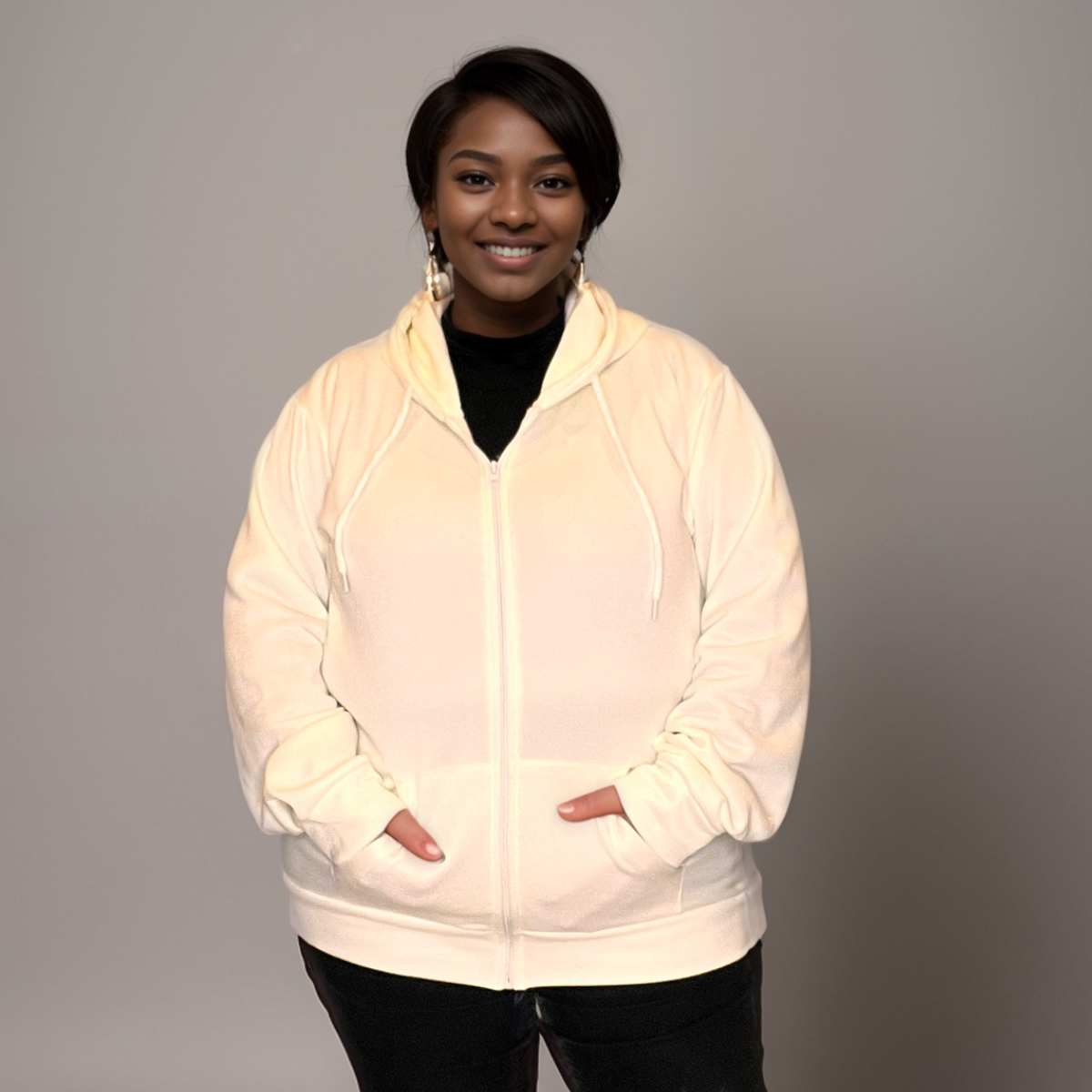 Zip Up Hoodie Jacket - Various Colour Options