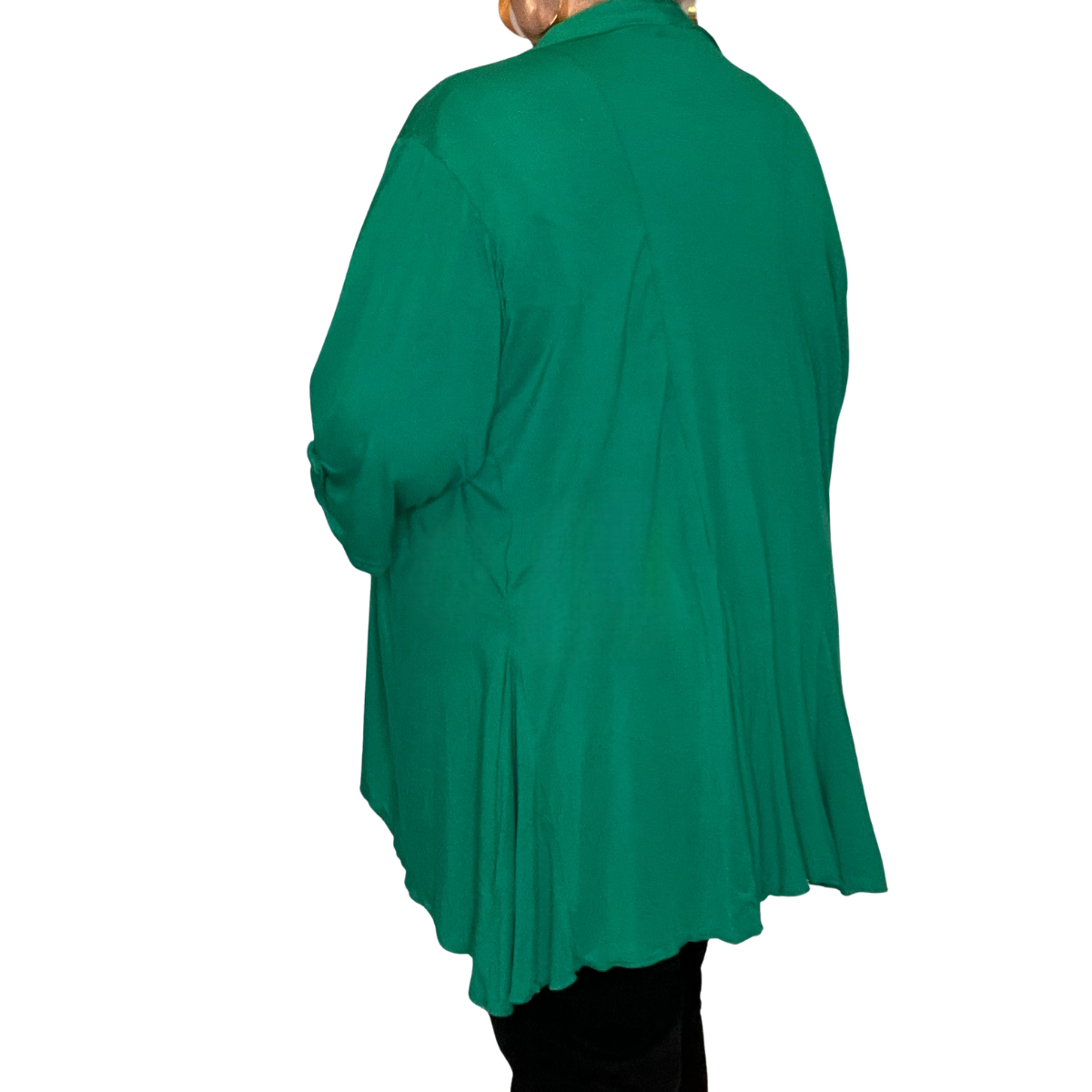 Dipped Hem Open Front Cardigan/Jacket - Various Colours