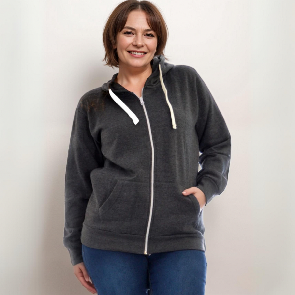 Zip Up Hoodie Jacket - Various Colour Options