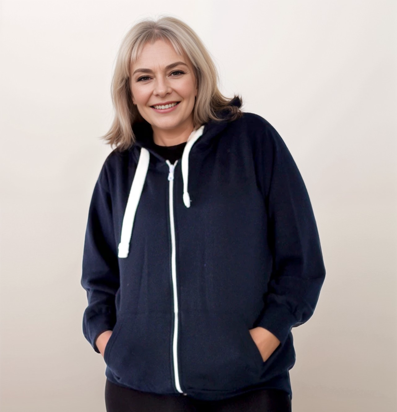 Zip Up Hoodie Jacket - Various Colour Options