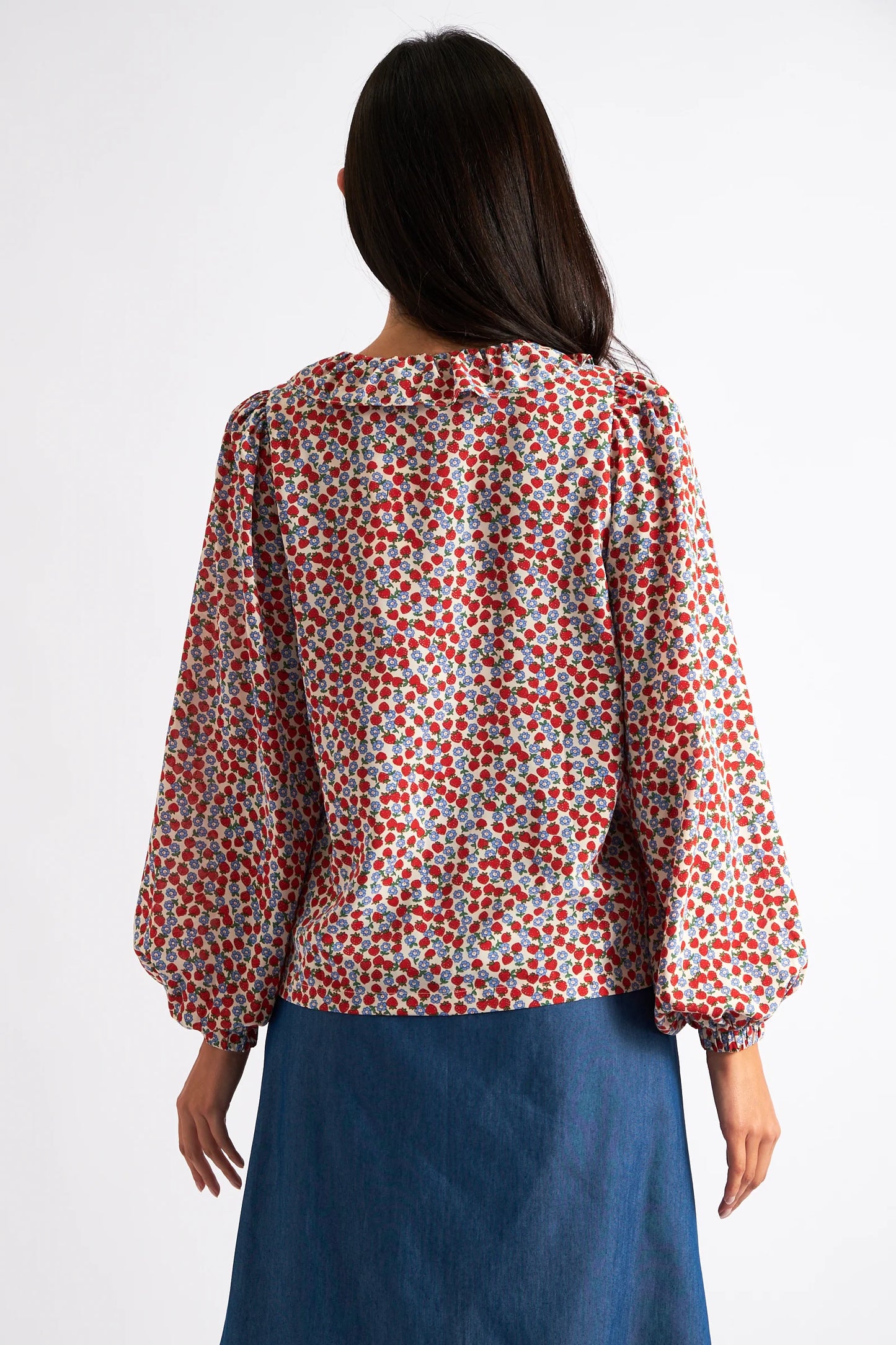 Strawberry Fields Print Blouse