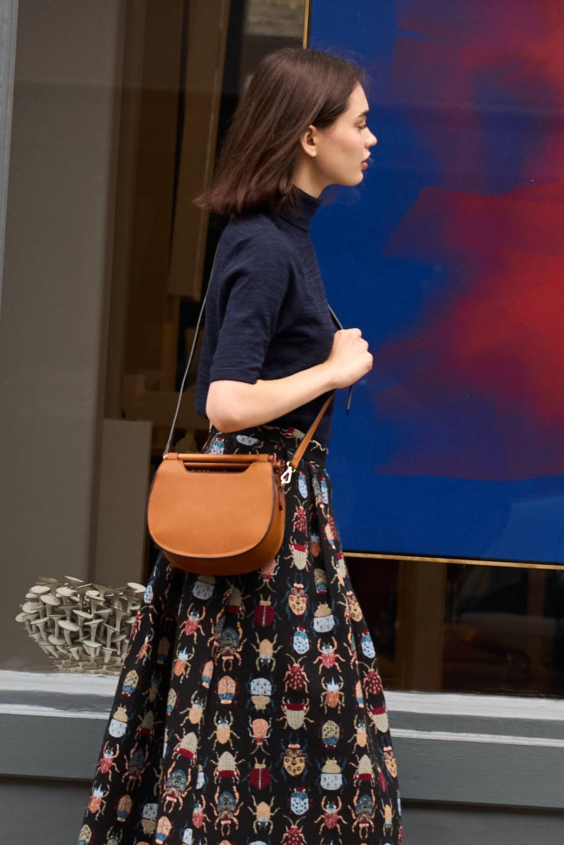 Tan Saddle Bag