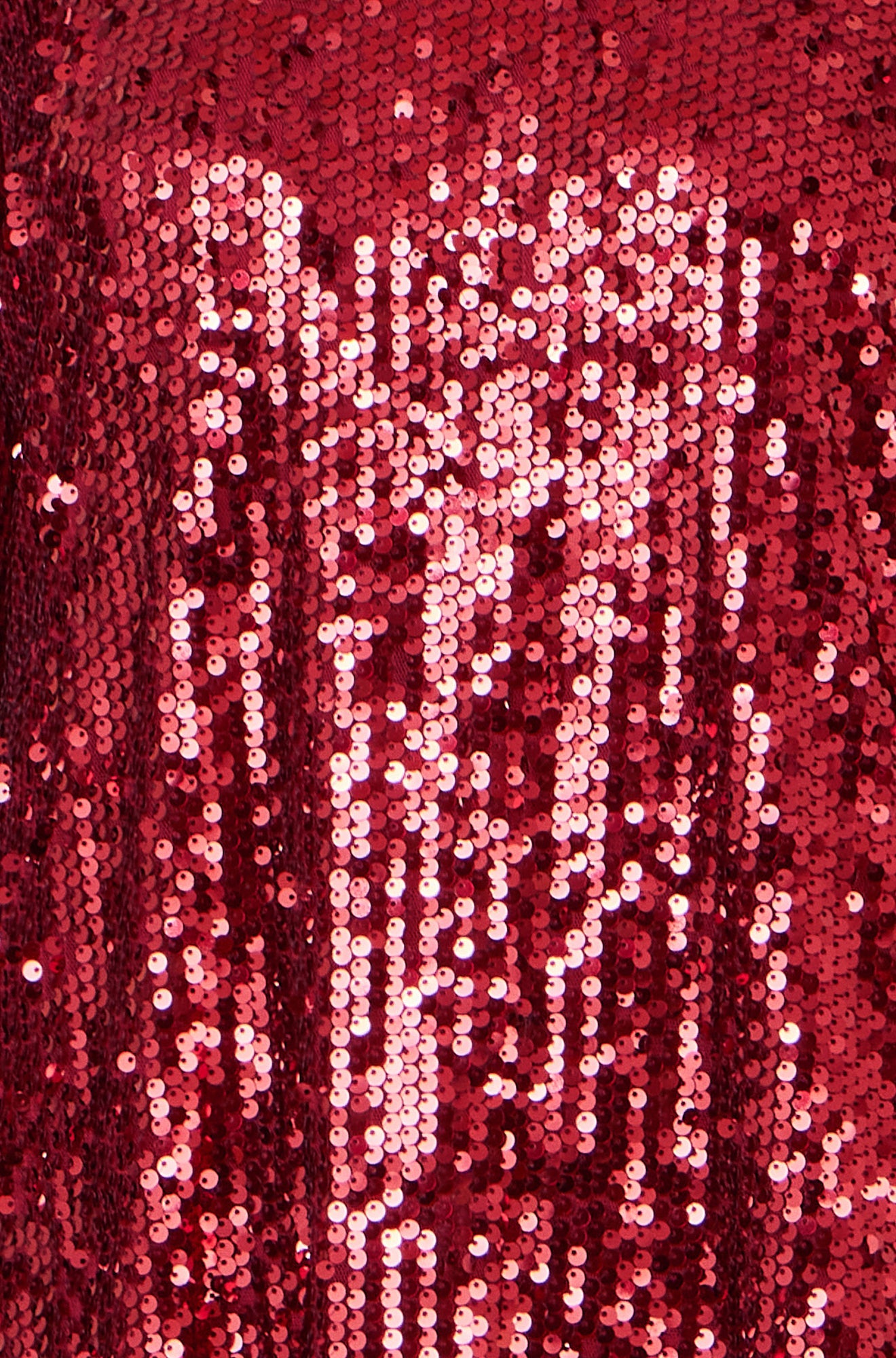 Burgundy Sequin Tunic Dress With Balloon Sleeves - Sizes 8 to 16