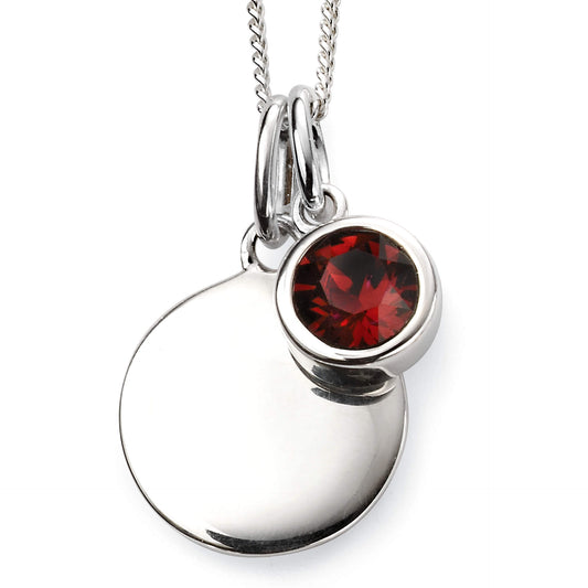Sterling Silver Crystal Birthstone Pendant