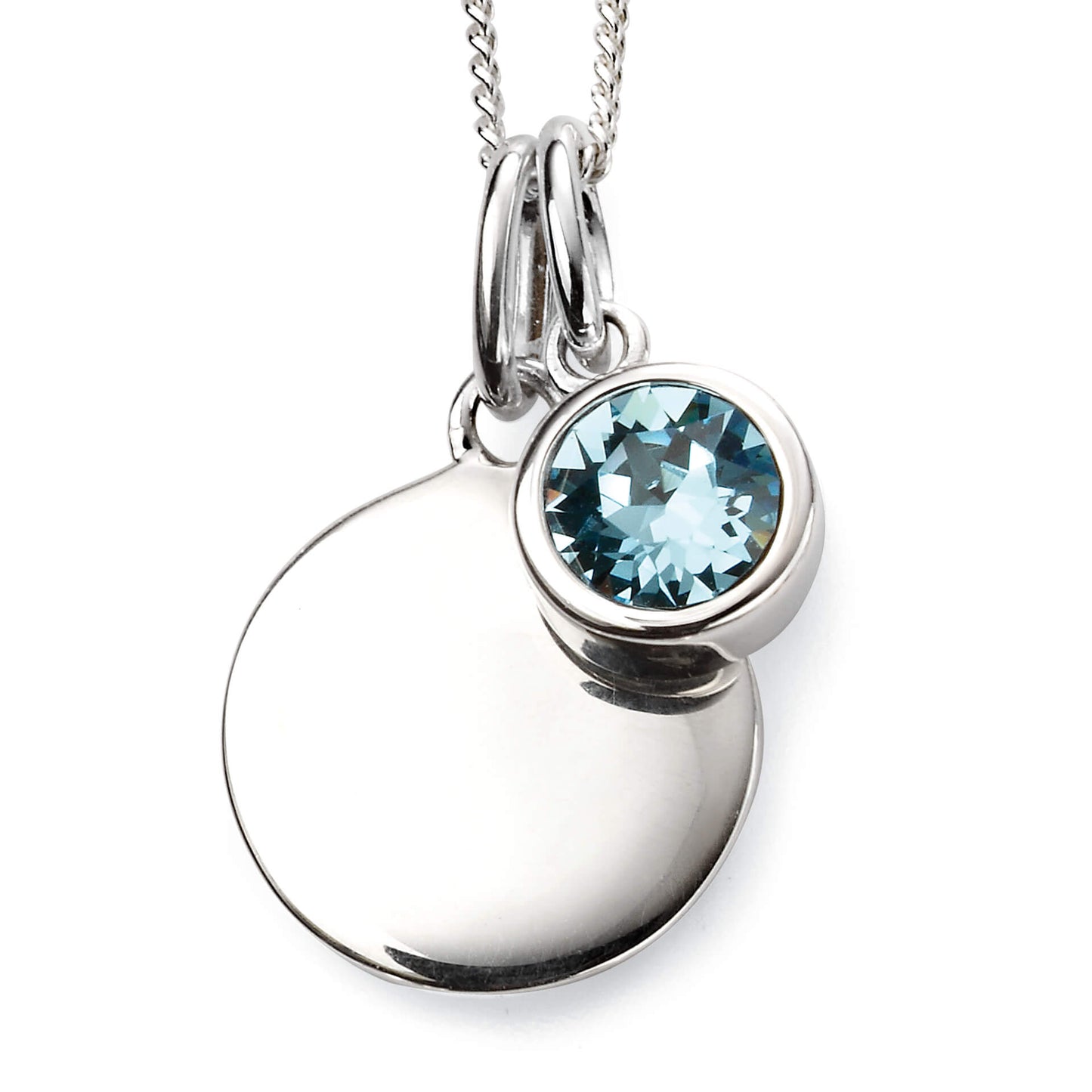 Sterling Silver Crystal Birthstone Pendant