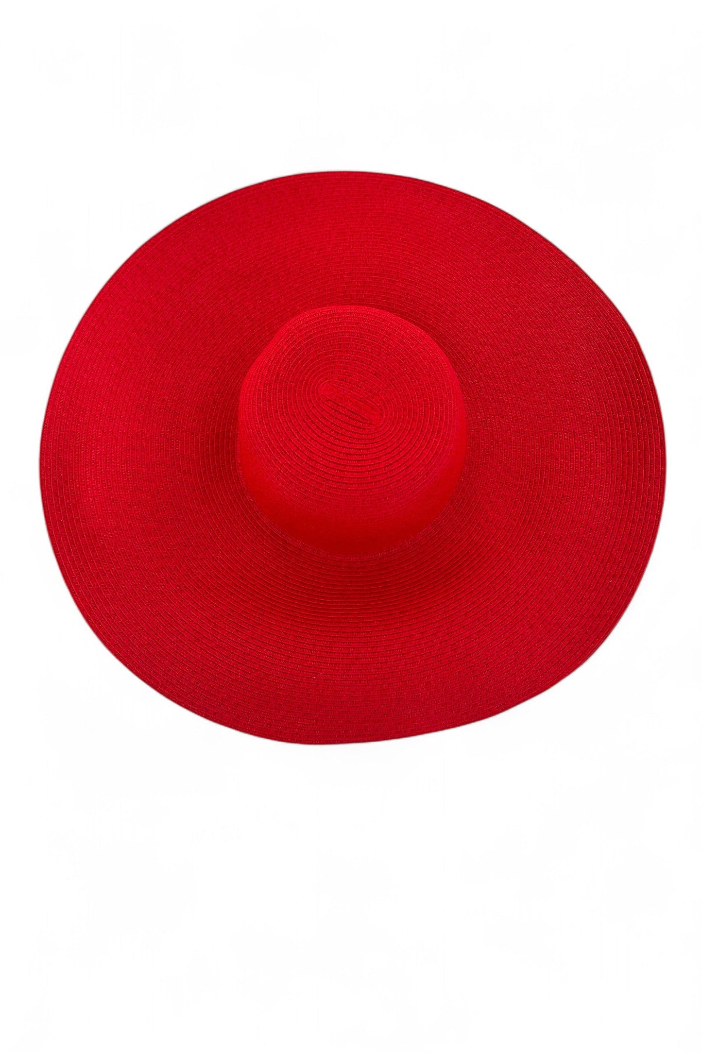 Pillar Box Red Straw Sun Hat