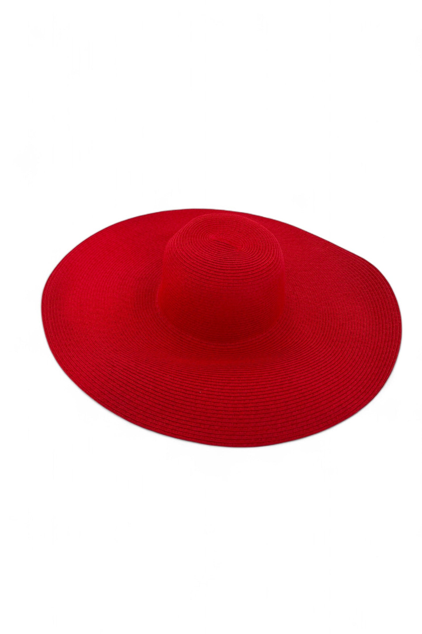 Pillar Box Red Straw Sun Hat