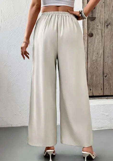 ★DXOH★Face logo long wide pants Ivory（春夏用）★正規品 ☆DXOH☆Face logo long wide pants Ivory（春夏用）☆正規品