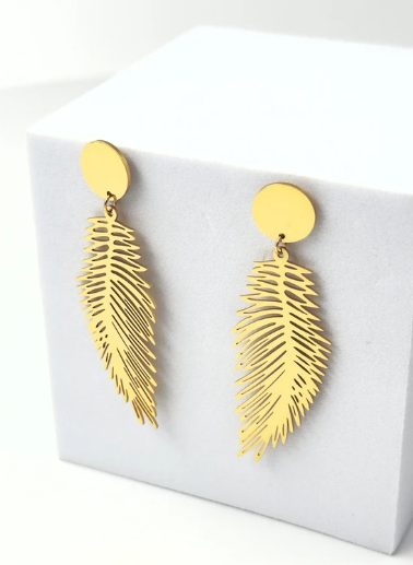 Ariella Gold Leaf Drop