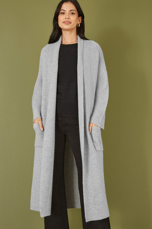 Grey Maxi Cardigan