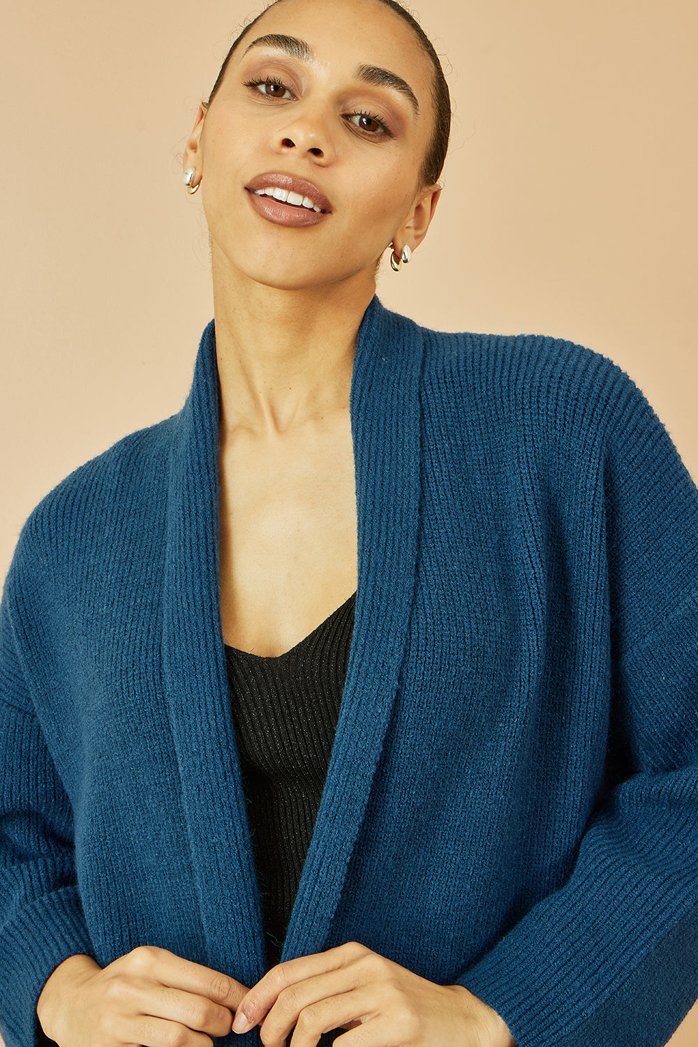 Teal Maxi Knit Cardigan