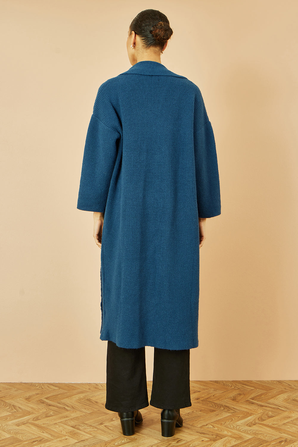 Teal Maxi Knit Cardigan