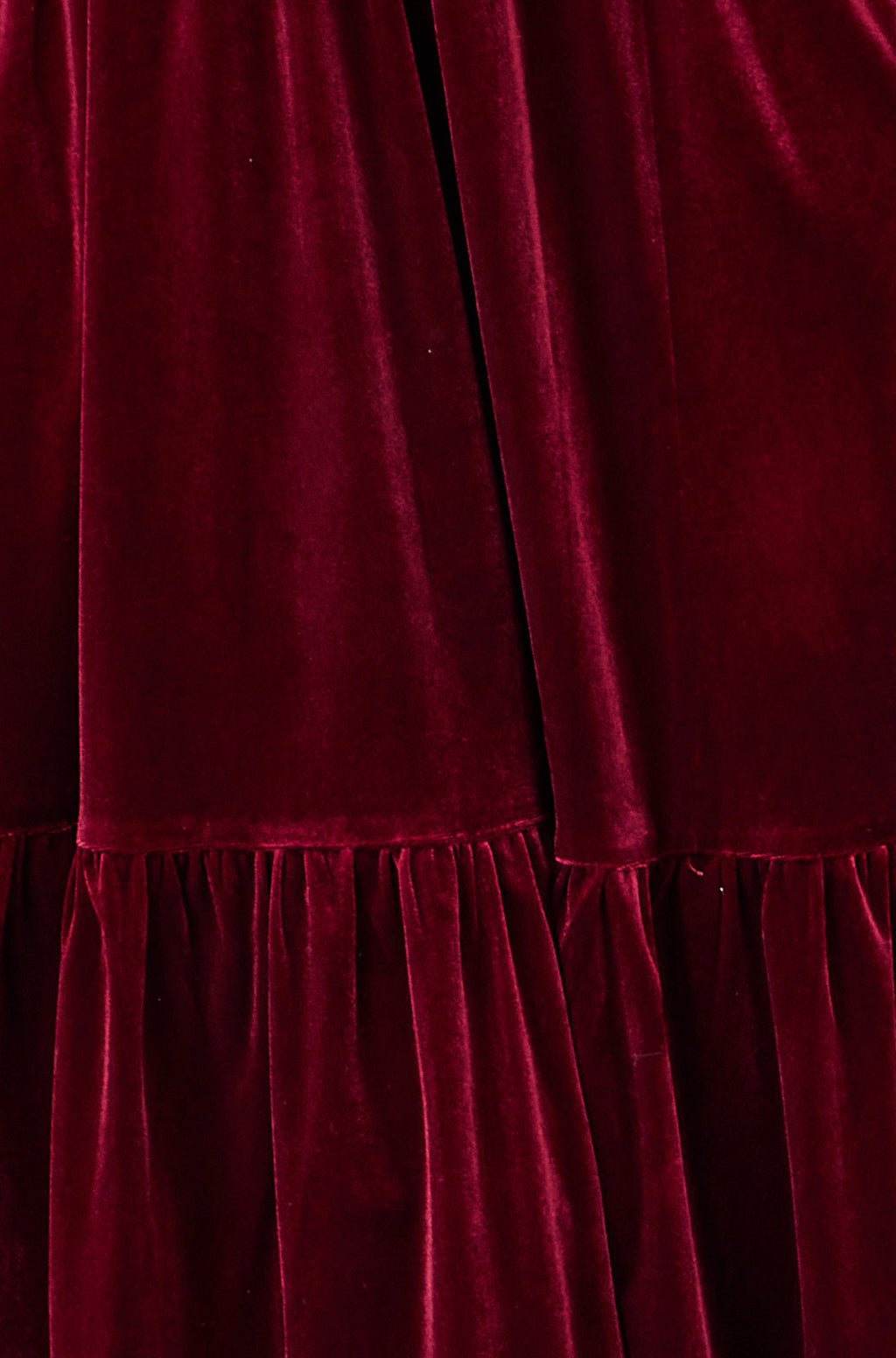 Burgundy Velvet Midi Dress With Pockets - Sizes 8 to 26