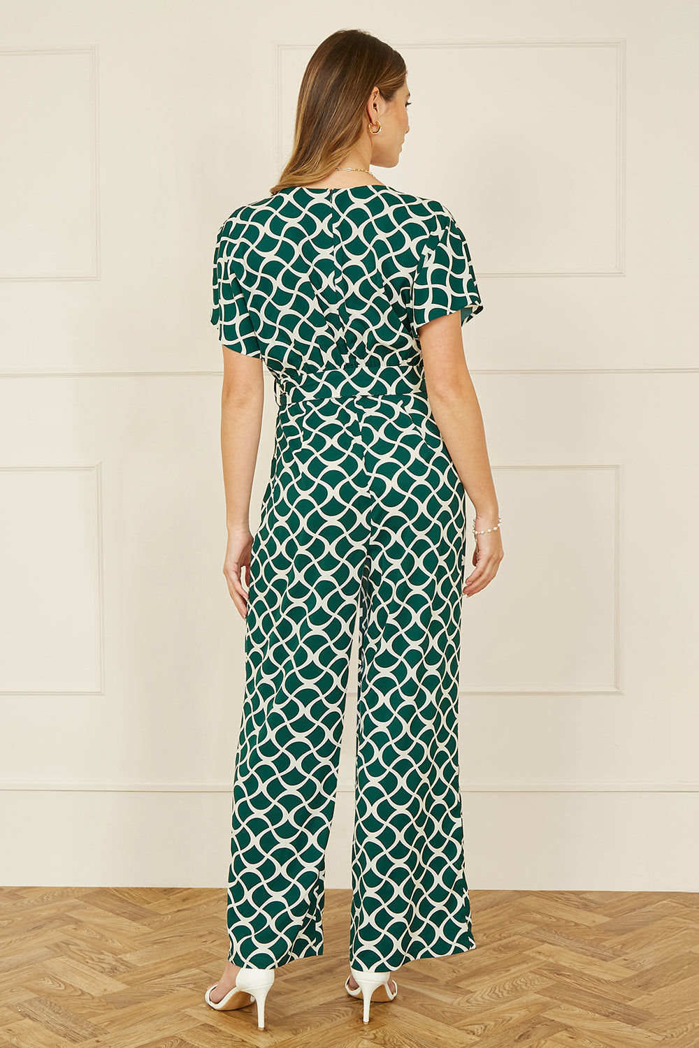Green Wrap Jumpsuit