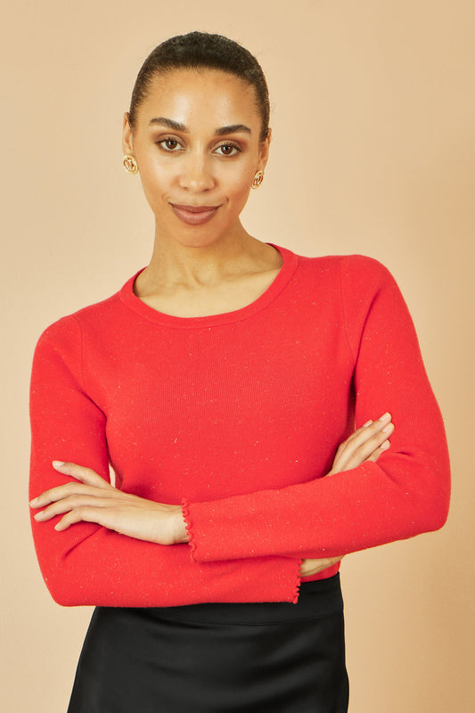 Red Sparkle Knit Jumper