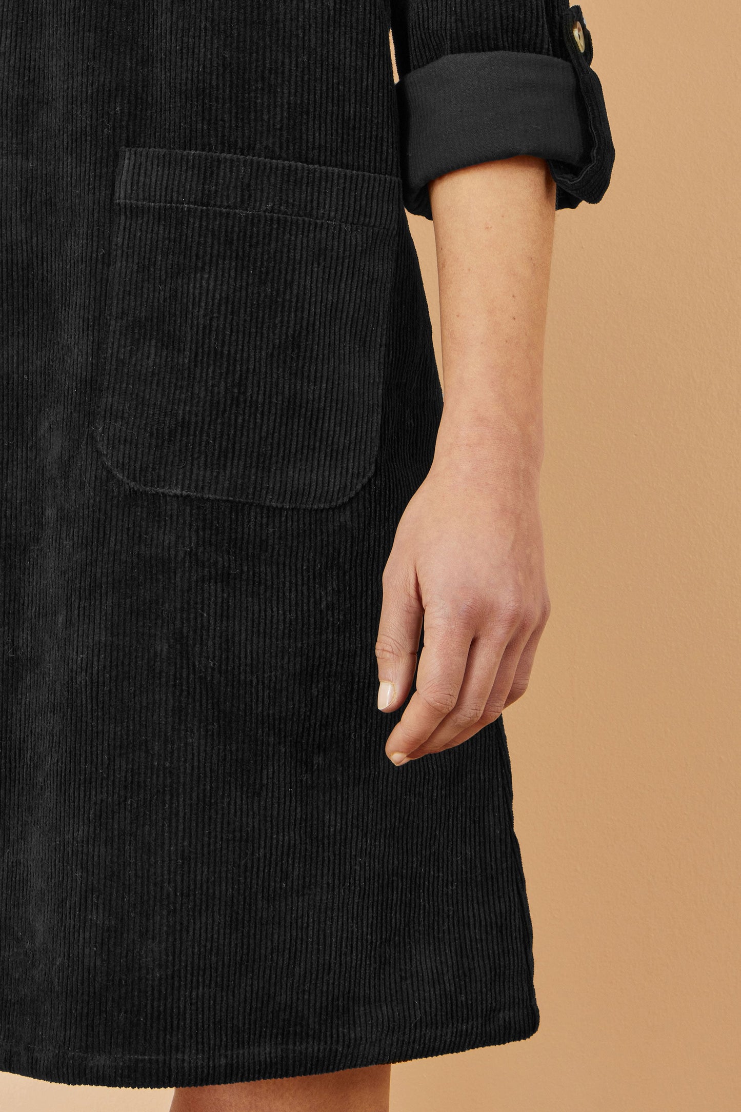 Black Cord Tunic Dress