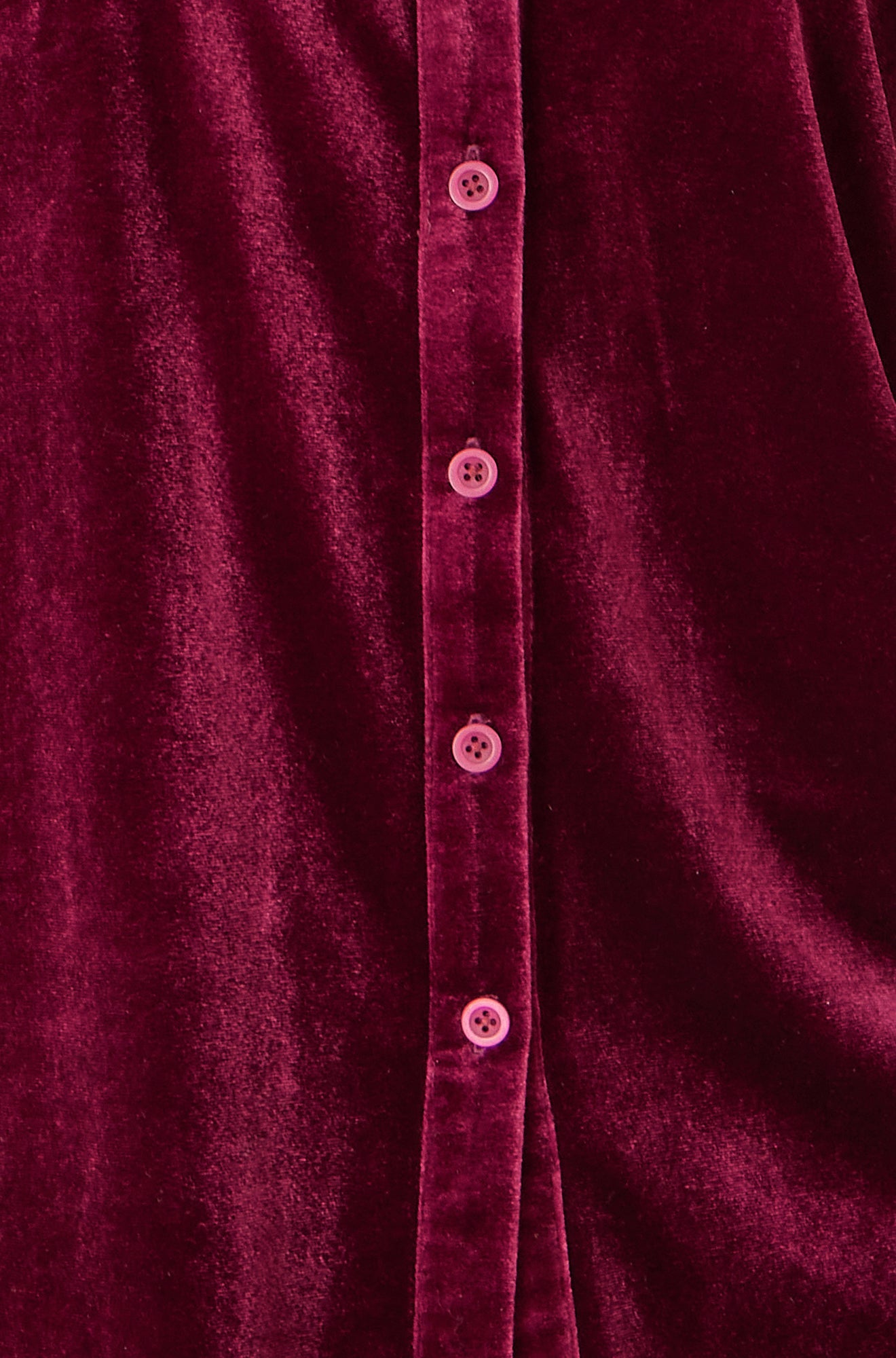 Burgundy Velvet Relaxed Fit Shirt - Sizes 8 to 24