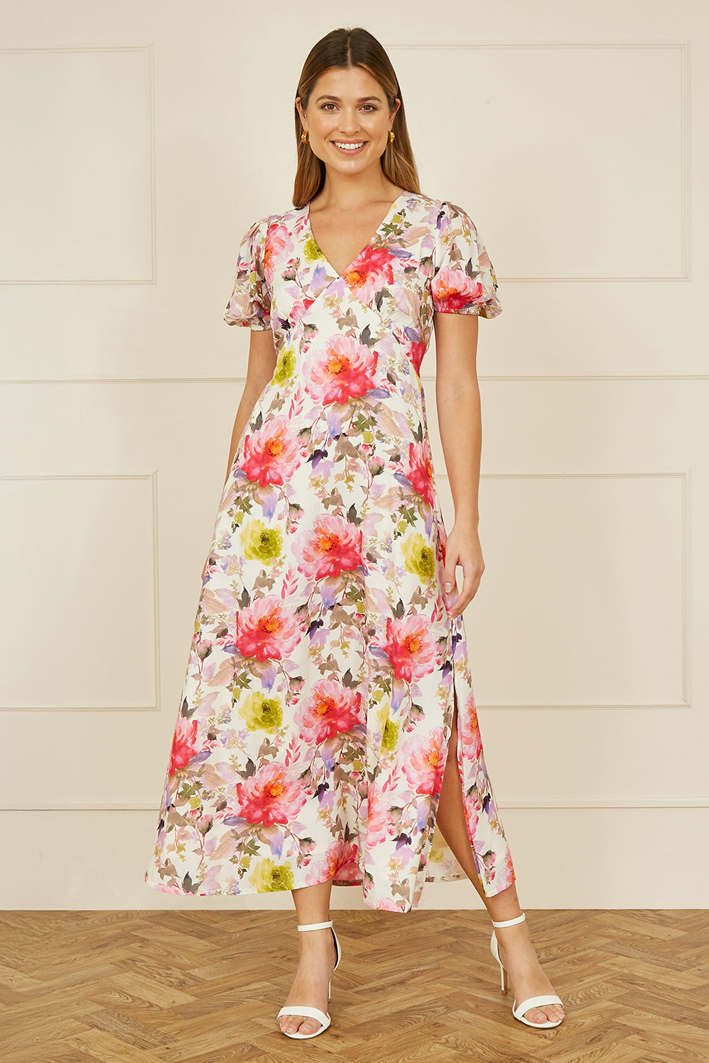 White Floral Dress