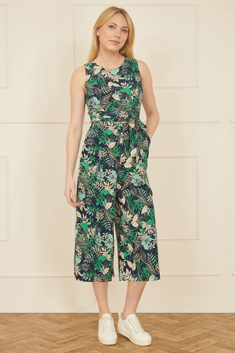 Green Leaf Culotte Jumpsuit