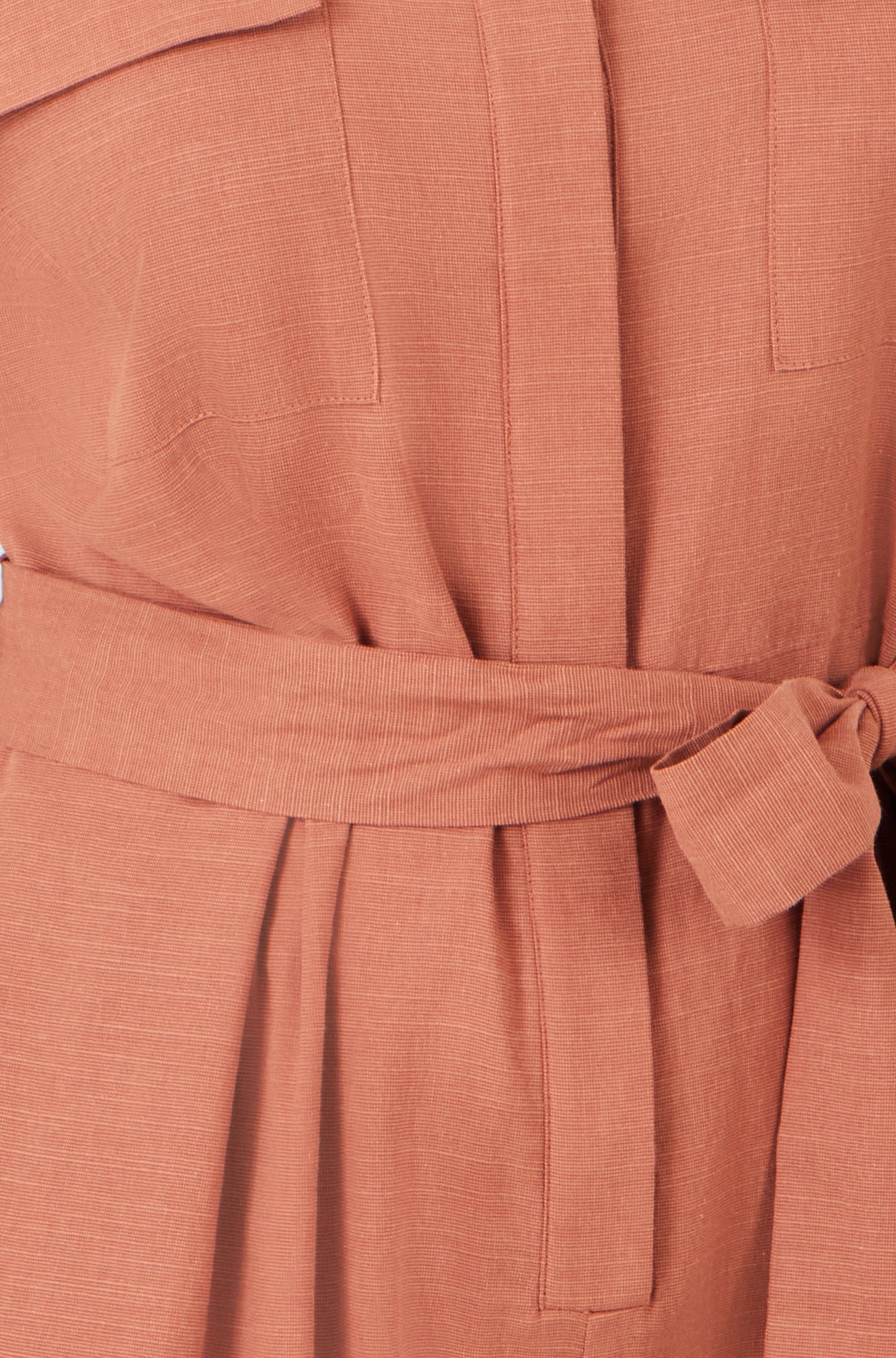 Brown Utility Relaxed Jumpsuit