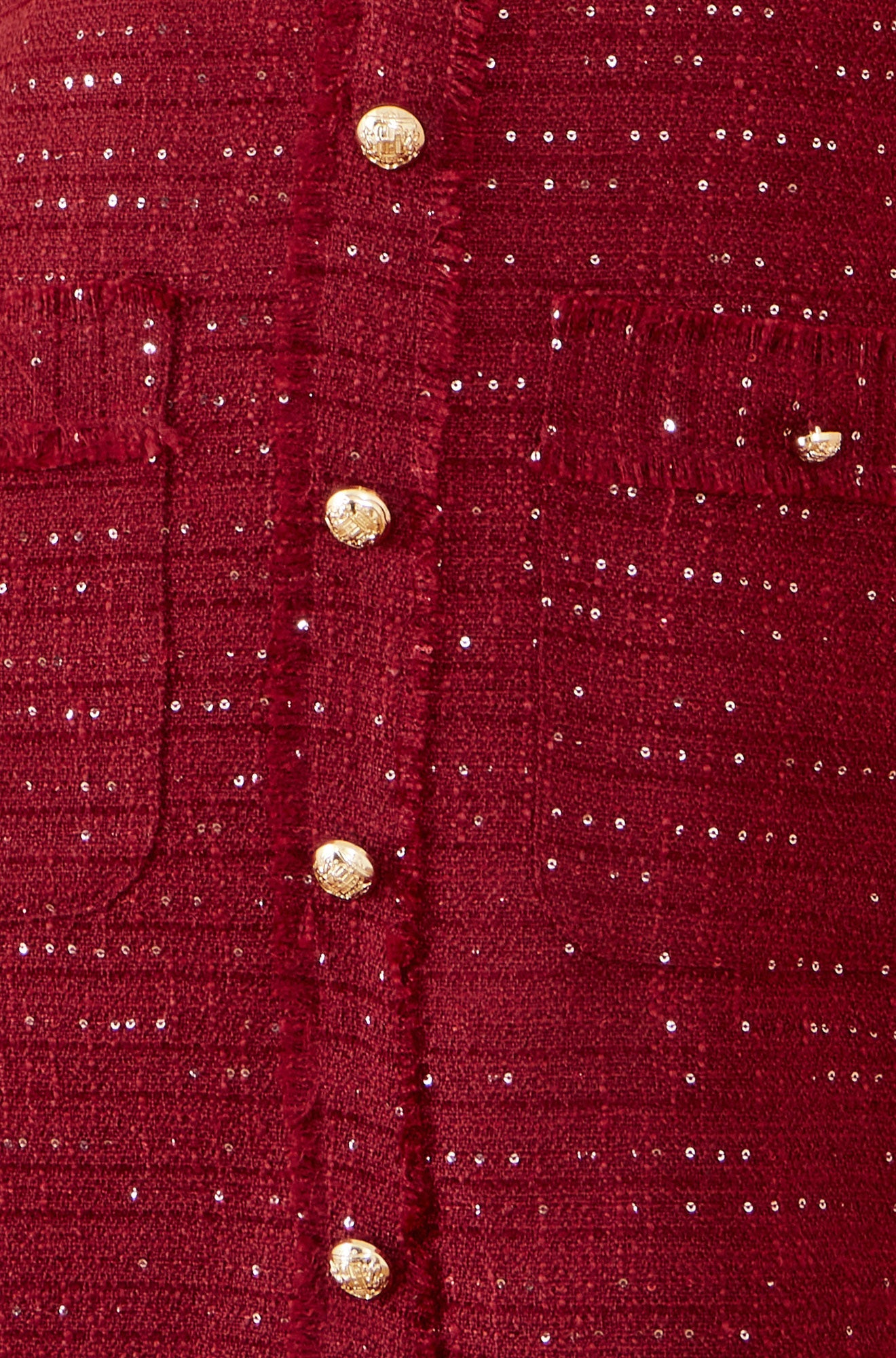 Burgundy Boucle Tunic Dress - Sizes 8 to 16