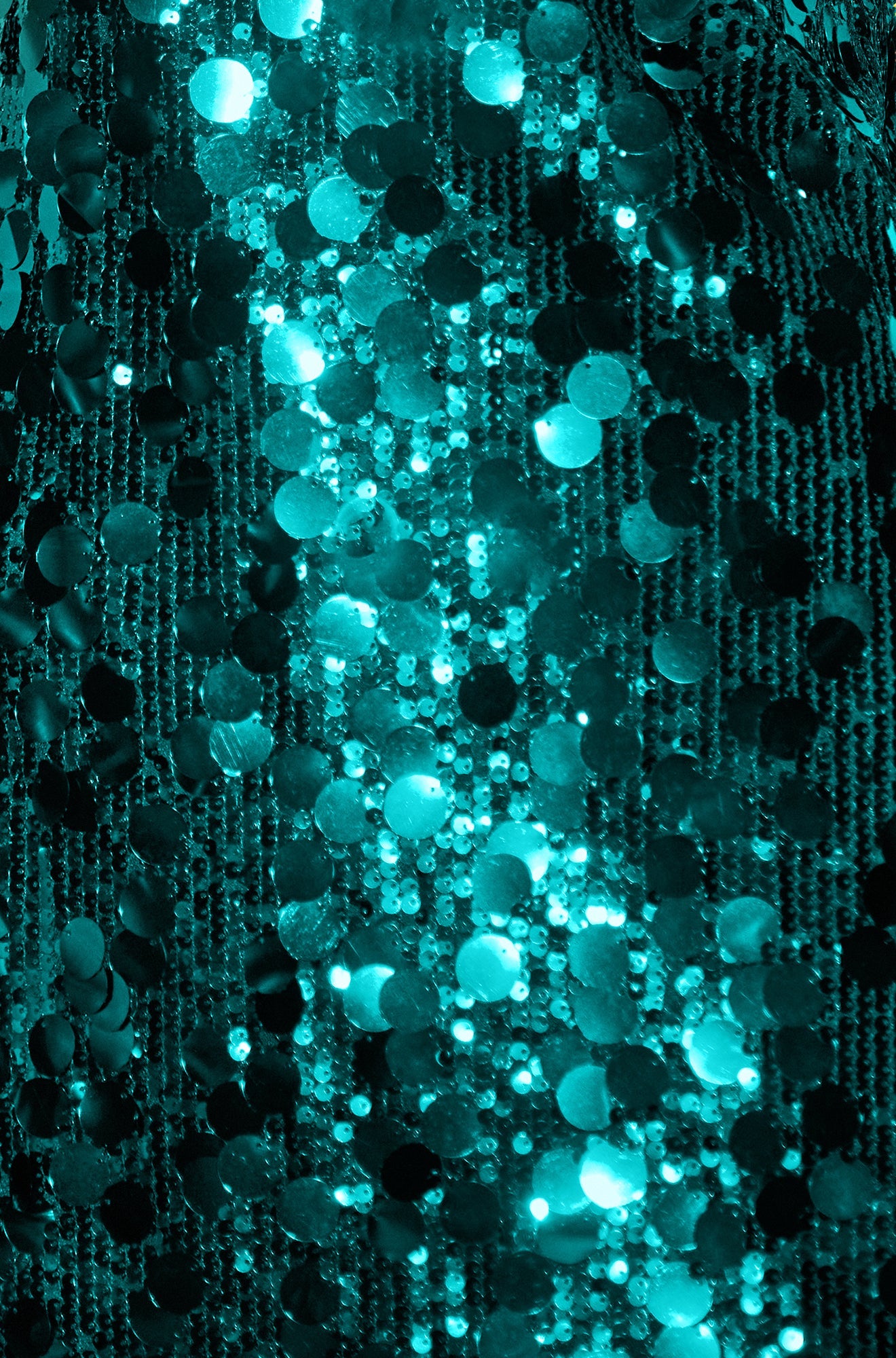 Green Sequin Tunic With Keyhole Neckline - Sizes 8 to 18