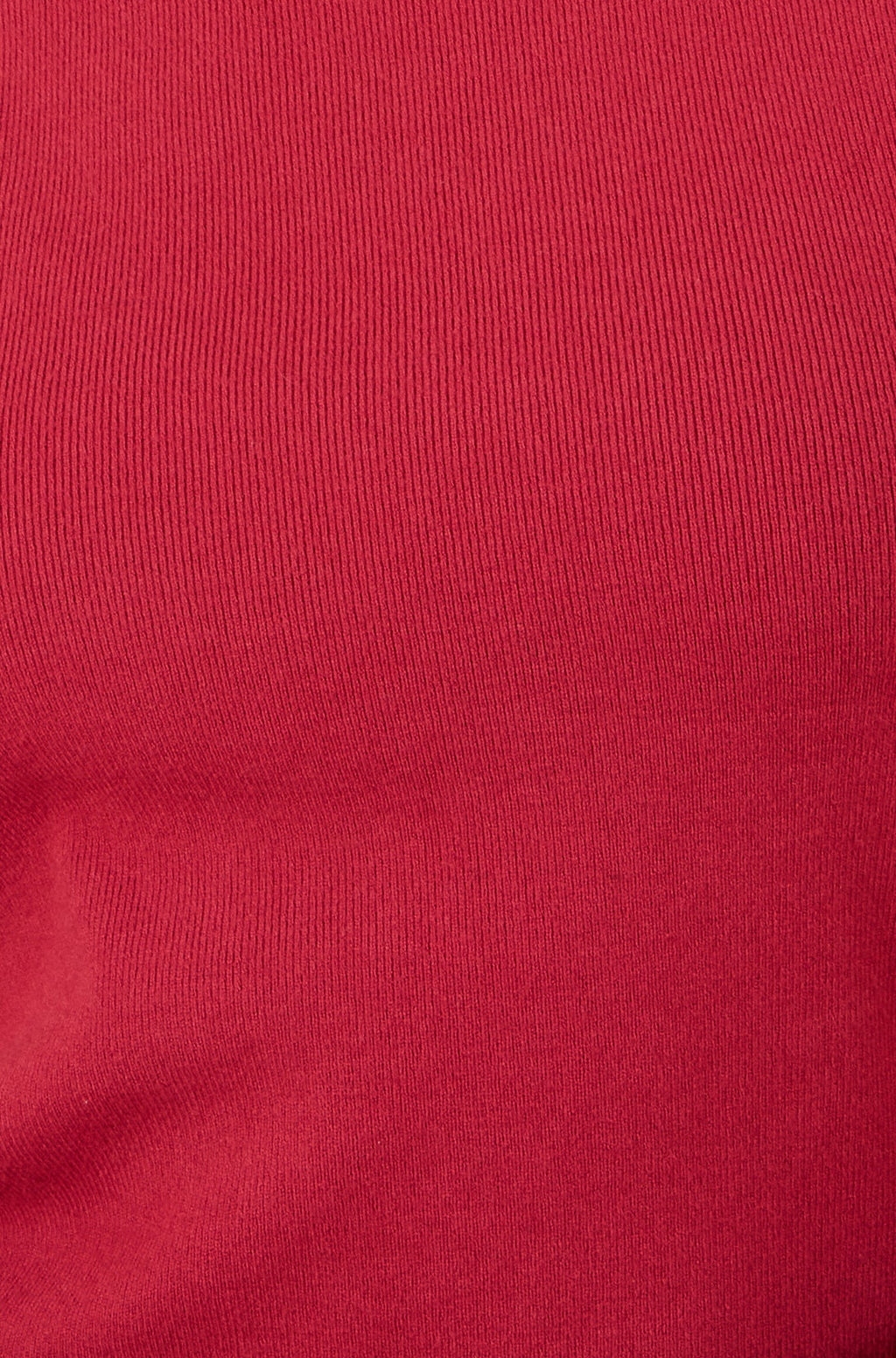 Red Knitted Ruched Midi Dress