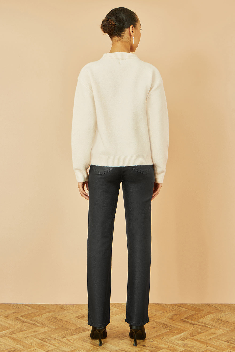 Cream Floral Sequin Jumper