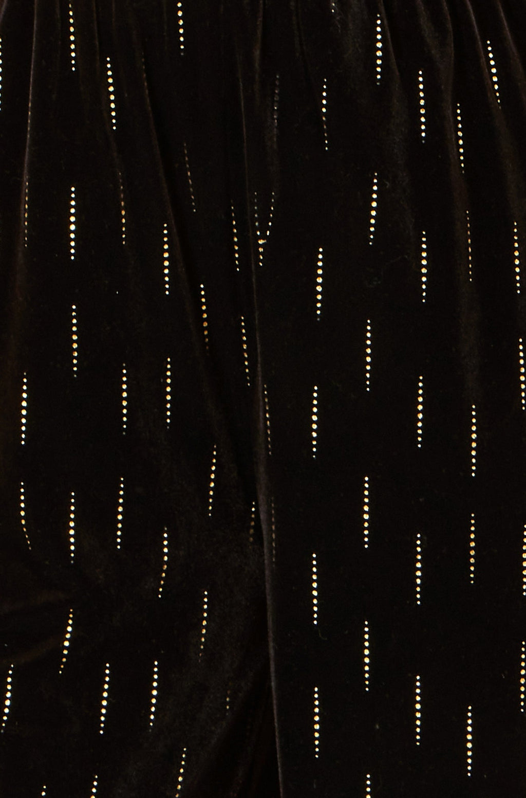 Black Foil Print Velvet Jumpsuit - Sizes 8 to 16