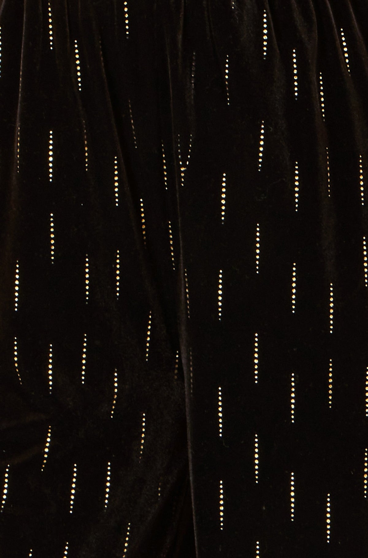 Black Foil Velvet Jumpsuit