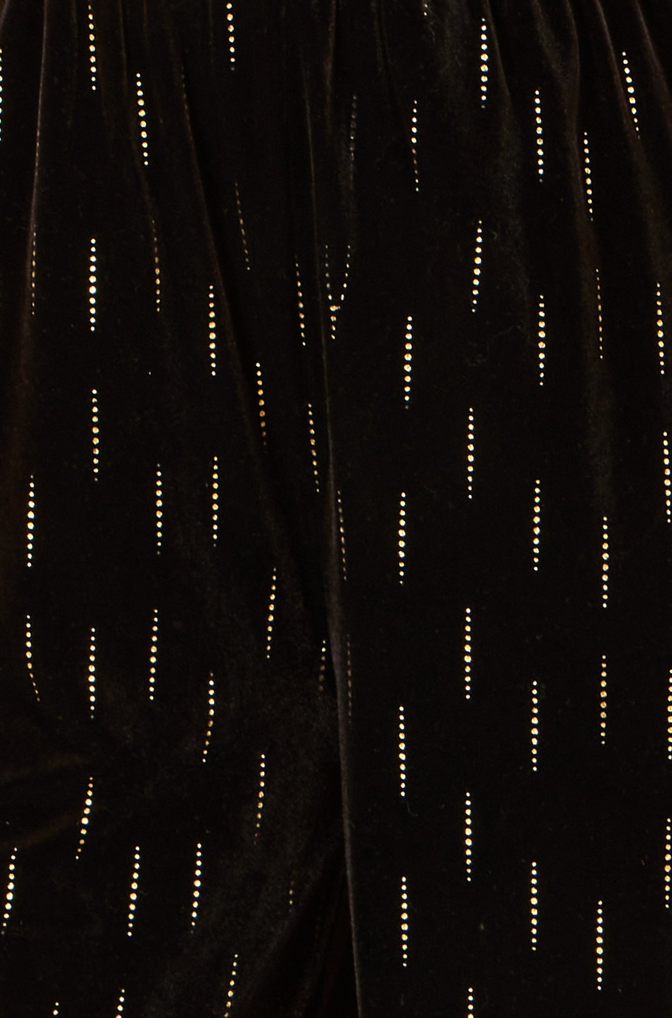 Black Foil Print Velvet Jumpsuit - Sizes 8 to 16