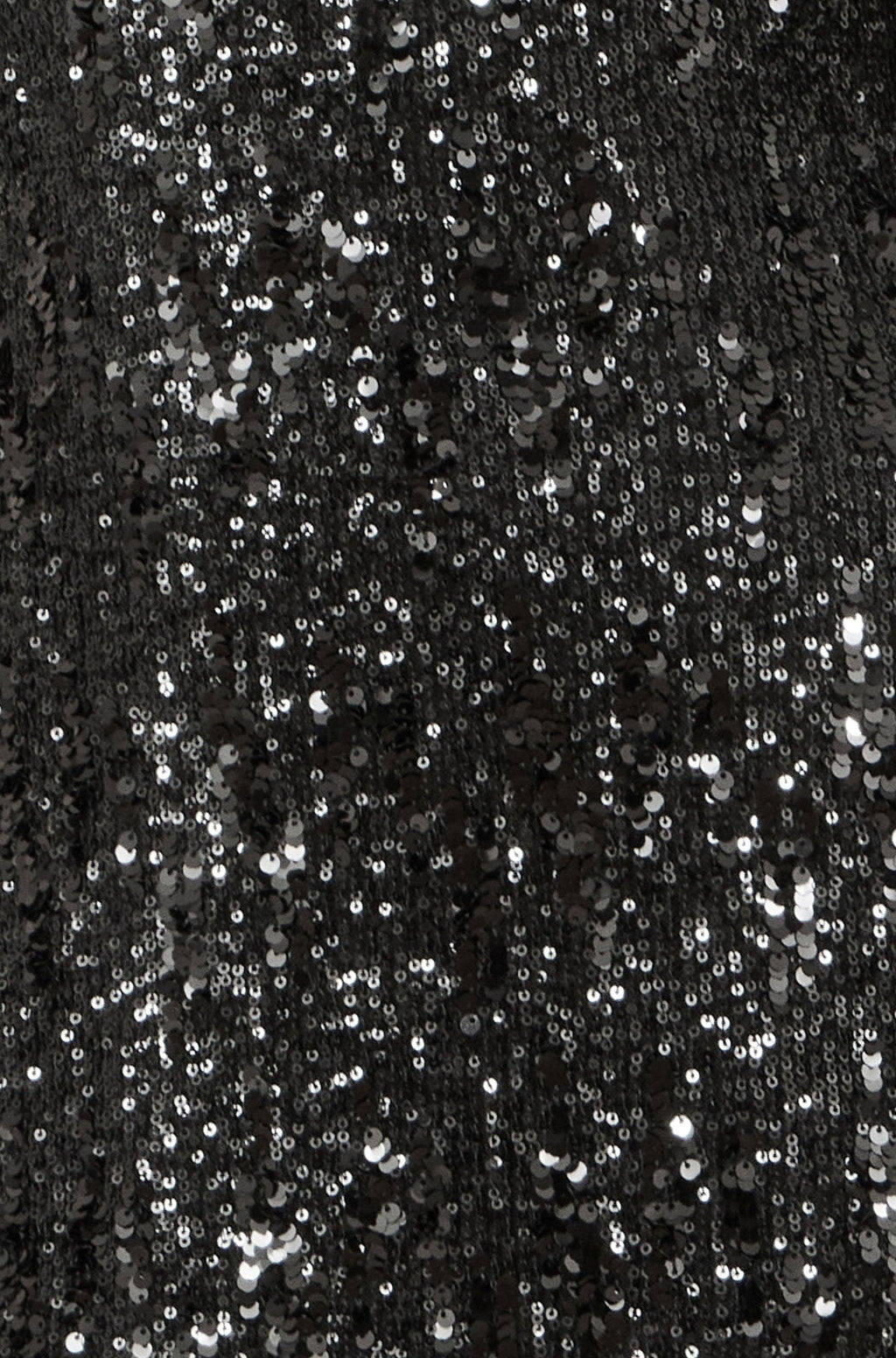 Black Sequin Long Sleeve Fitted Dress - Sizes 8 to 16