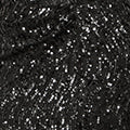 Black Sequin Wrap Dress
