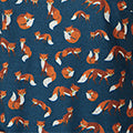 Navy Fox Print Tunic Dress