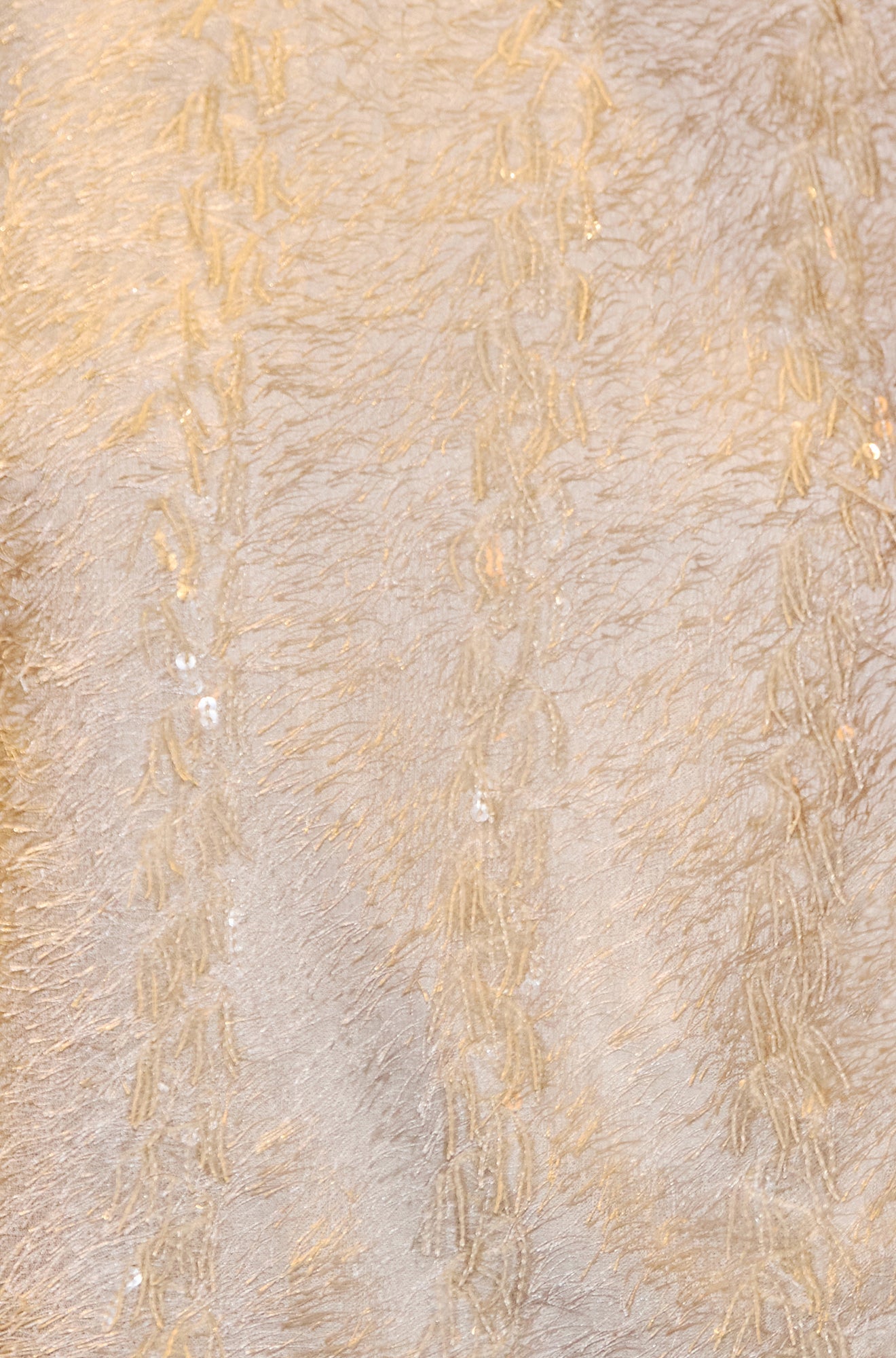 Ivory Hanging Sequin Long Sleeve Top - Sizes 8 to 16