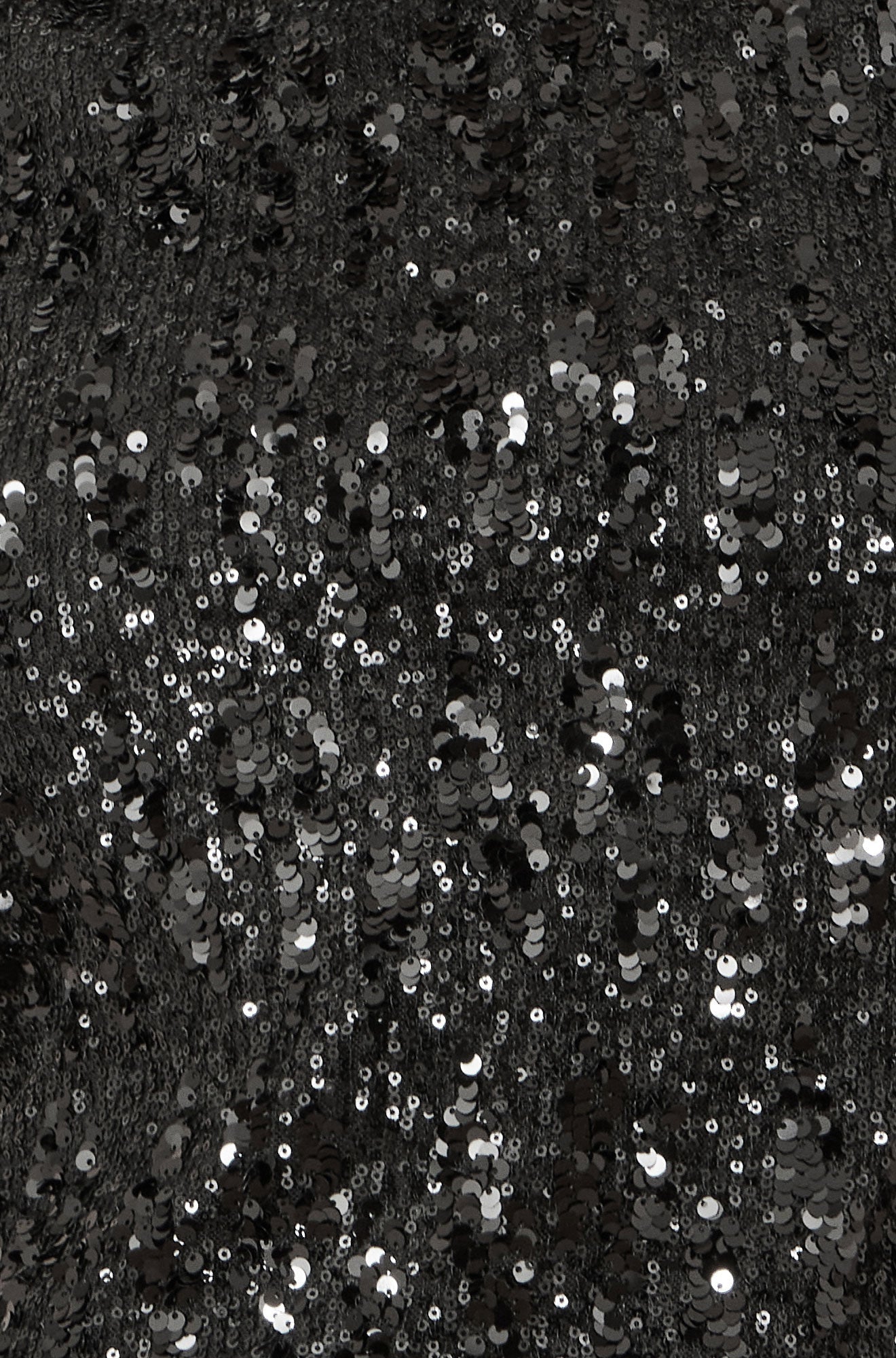 Black Sequin High Neck Top - Sizes 8 to 16