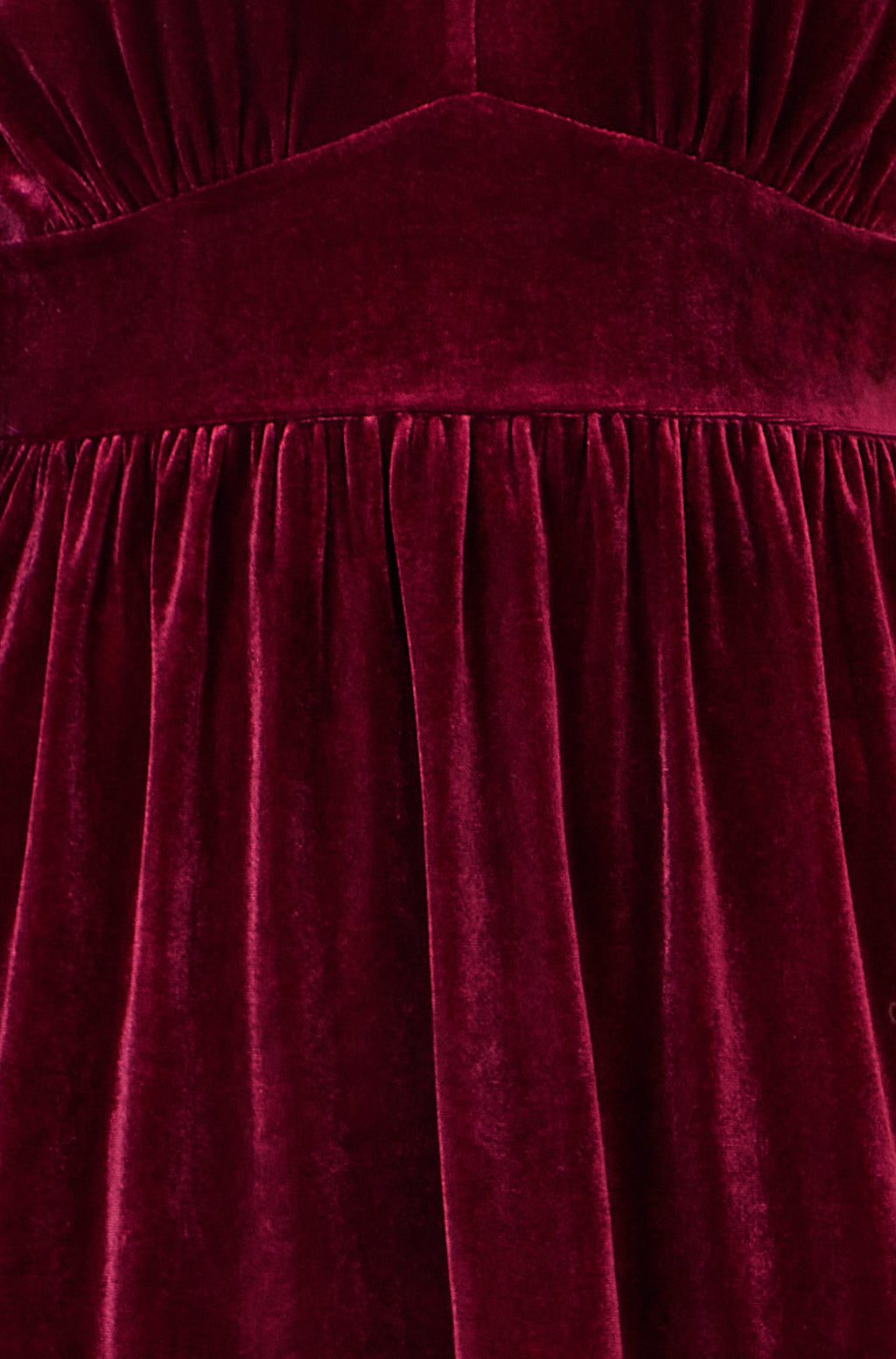 Burgundy Velvet Long Sleeve Skater Dress - Sizes 8 to 16