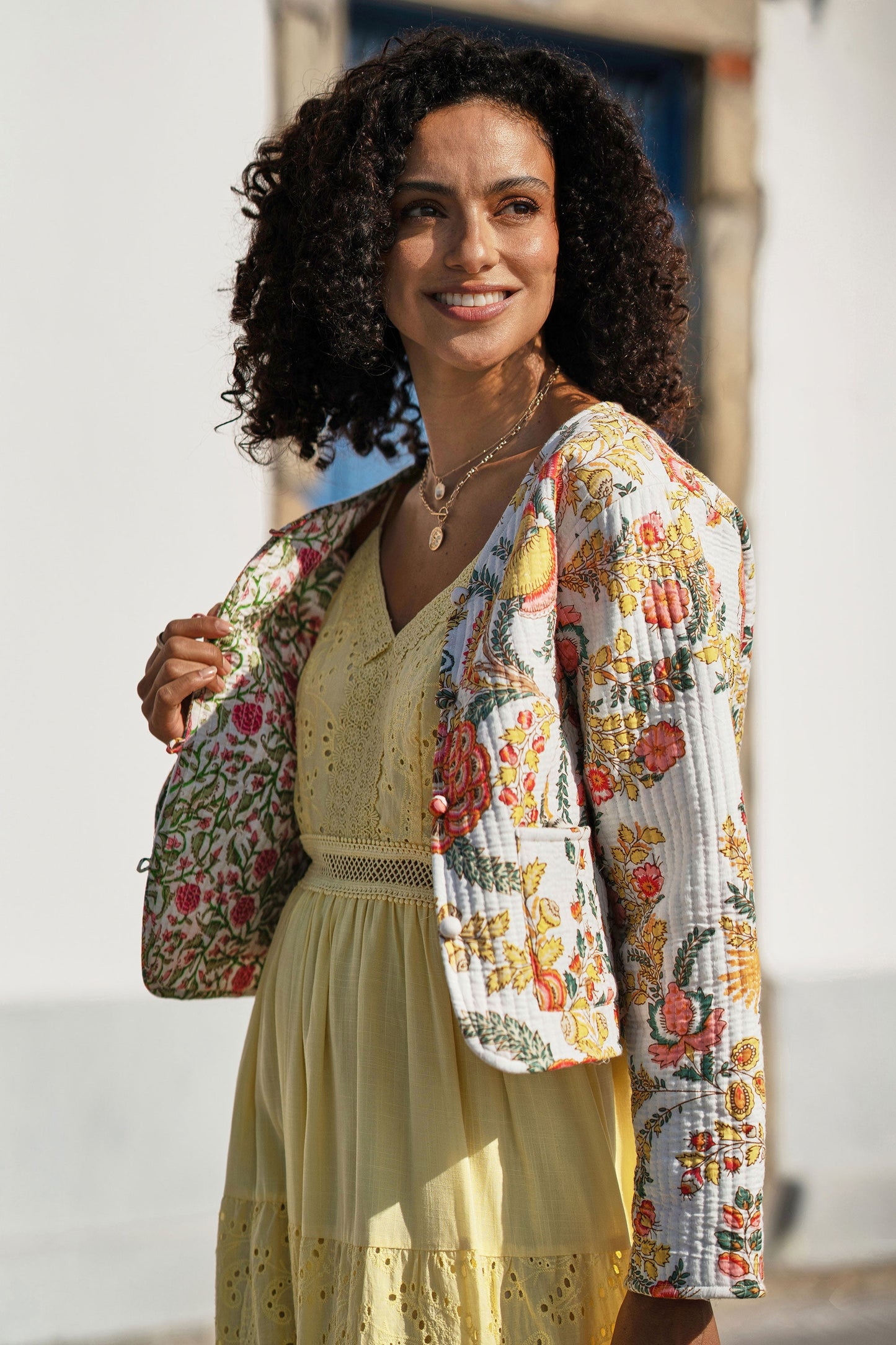 Reversible Bohemian Floral Jacket