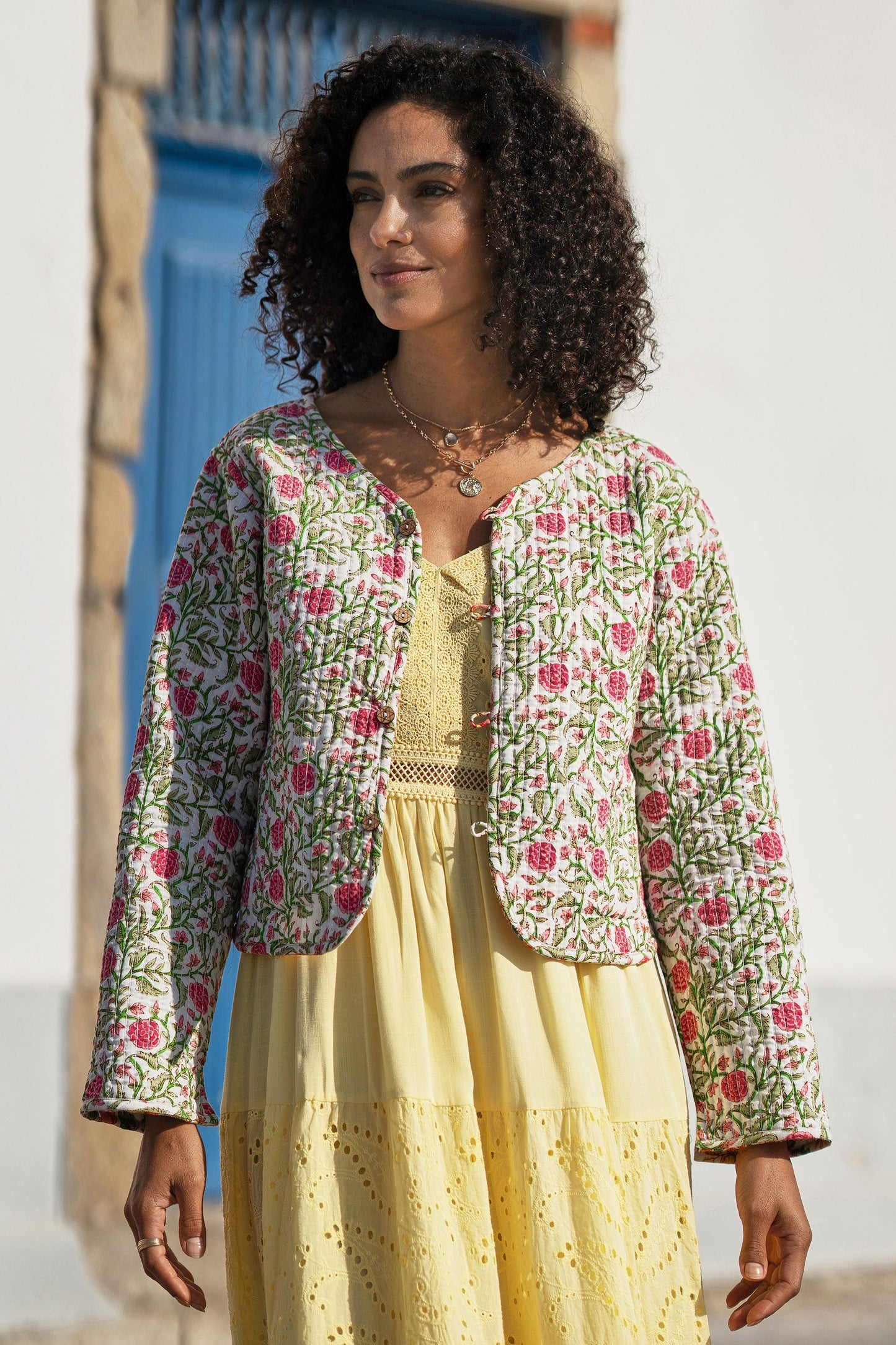 Reversible Bohemian Floral Jacket