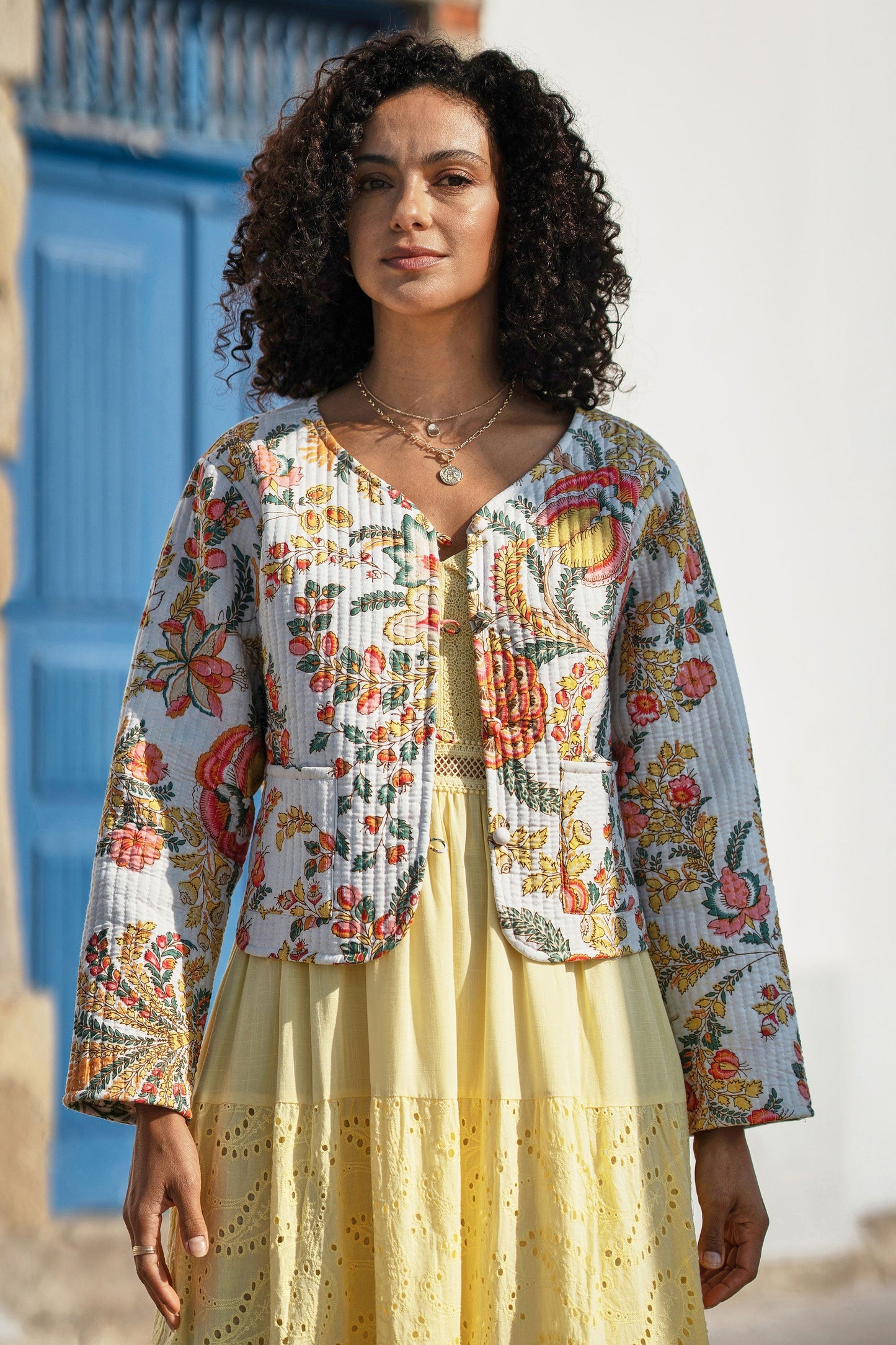 Reversible Bohemian Floral Jacket