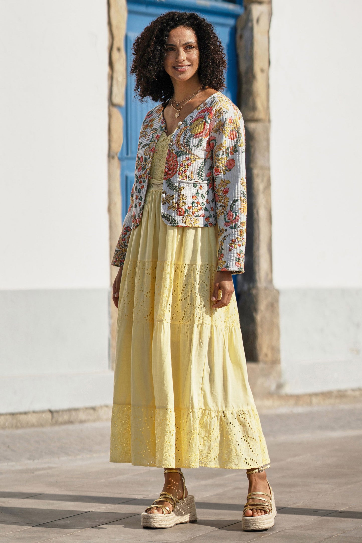 Reversible Bohemian Floral Jacket