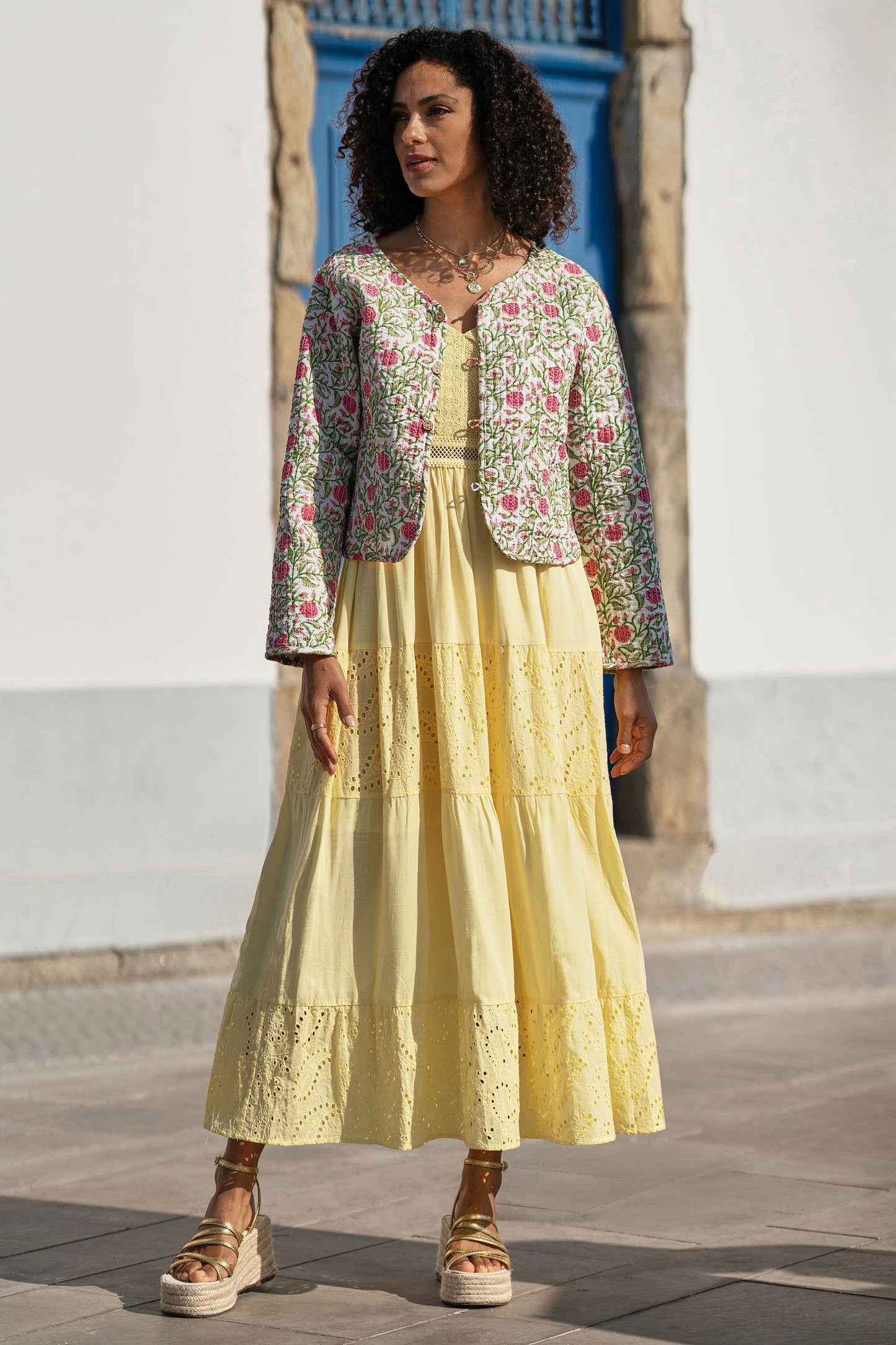 Reversible Bohemian Floral Jacket