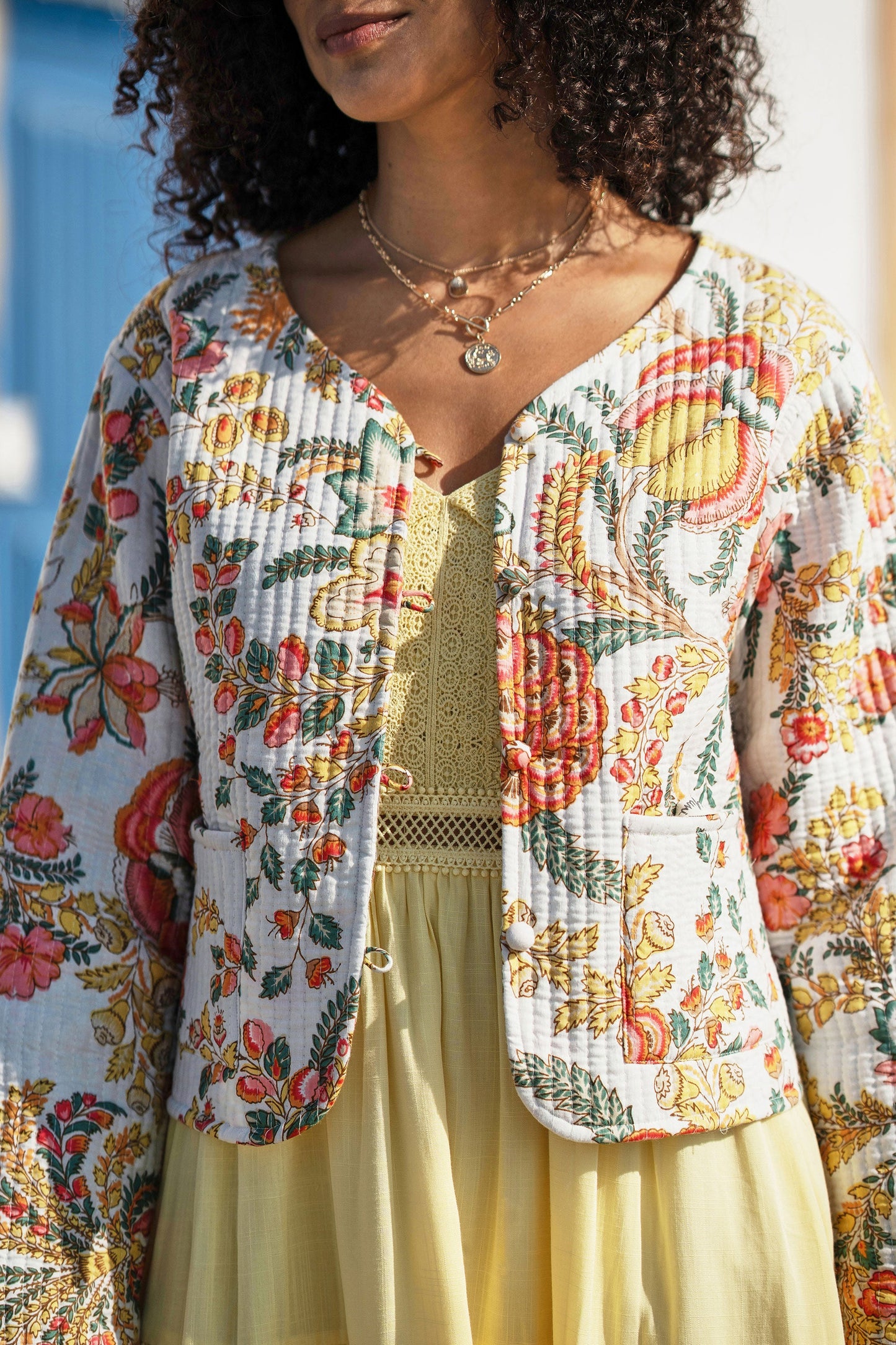 Reversible Bohemian Floral Jacket