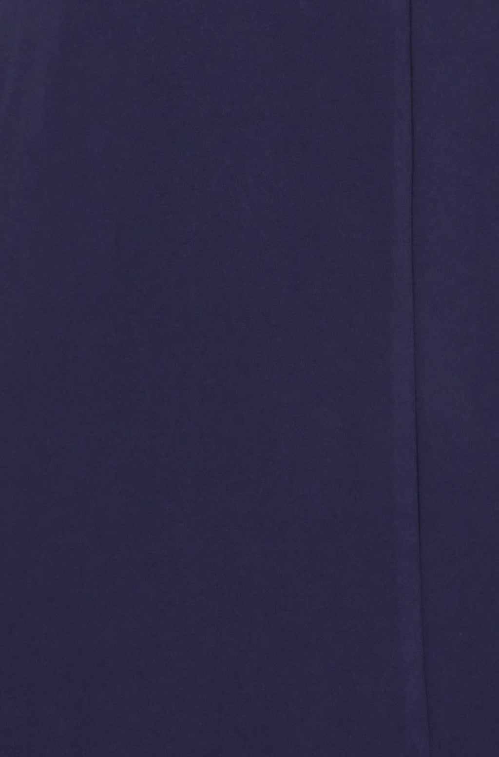 Navy Fitted Midi Dress With Flute Sleeves